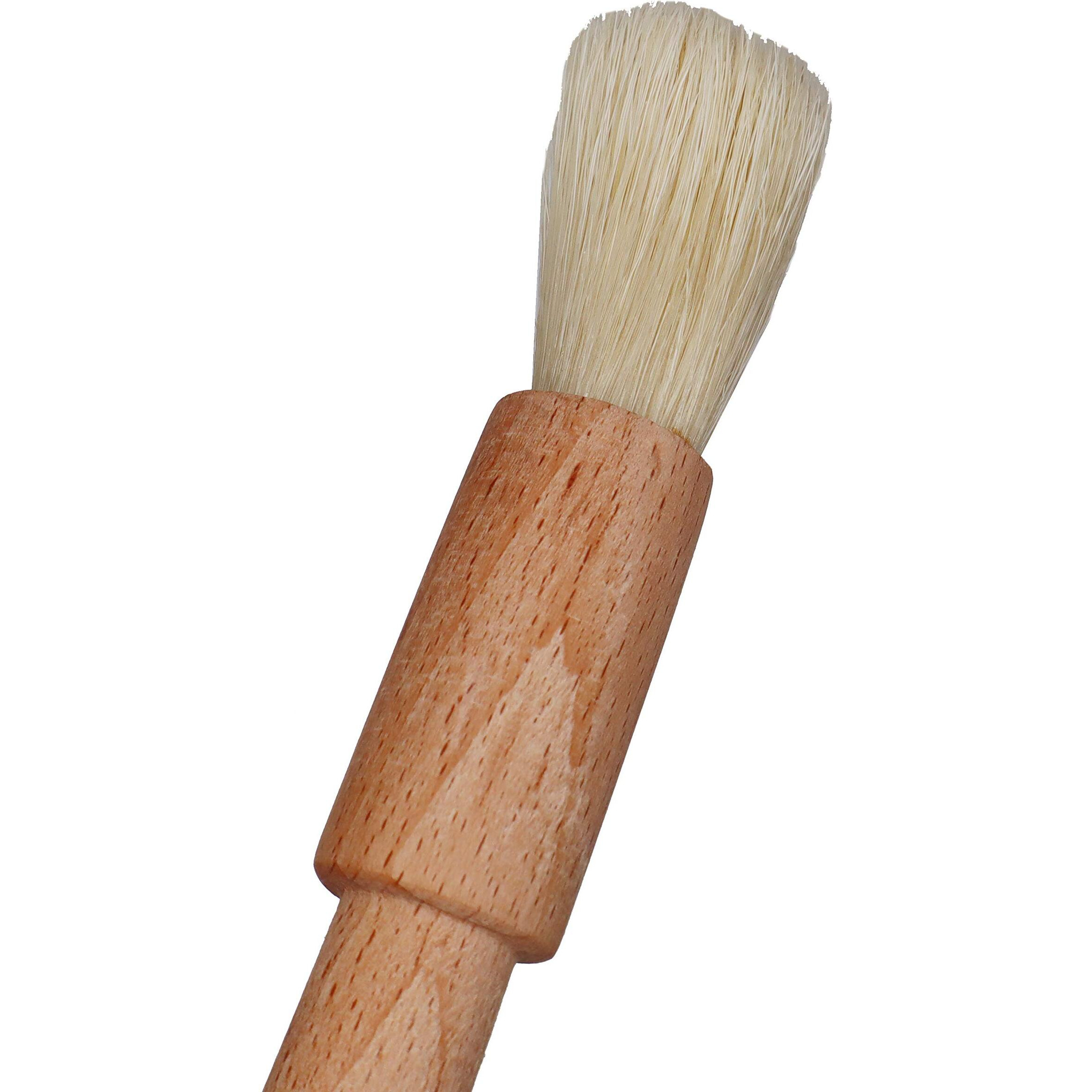 Eiks 2 Sets Natural Bristles With Wooden Handle Pastry Brushes For Basting Spreading Butter Oil Barbecue Baking Kitchen Cooking