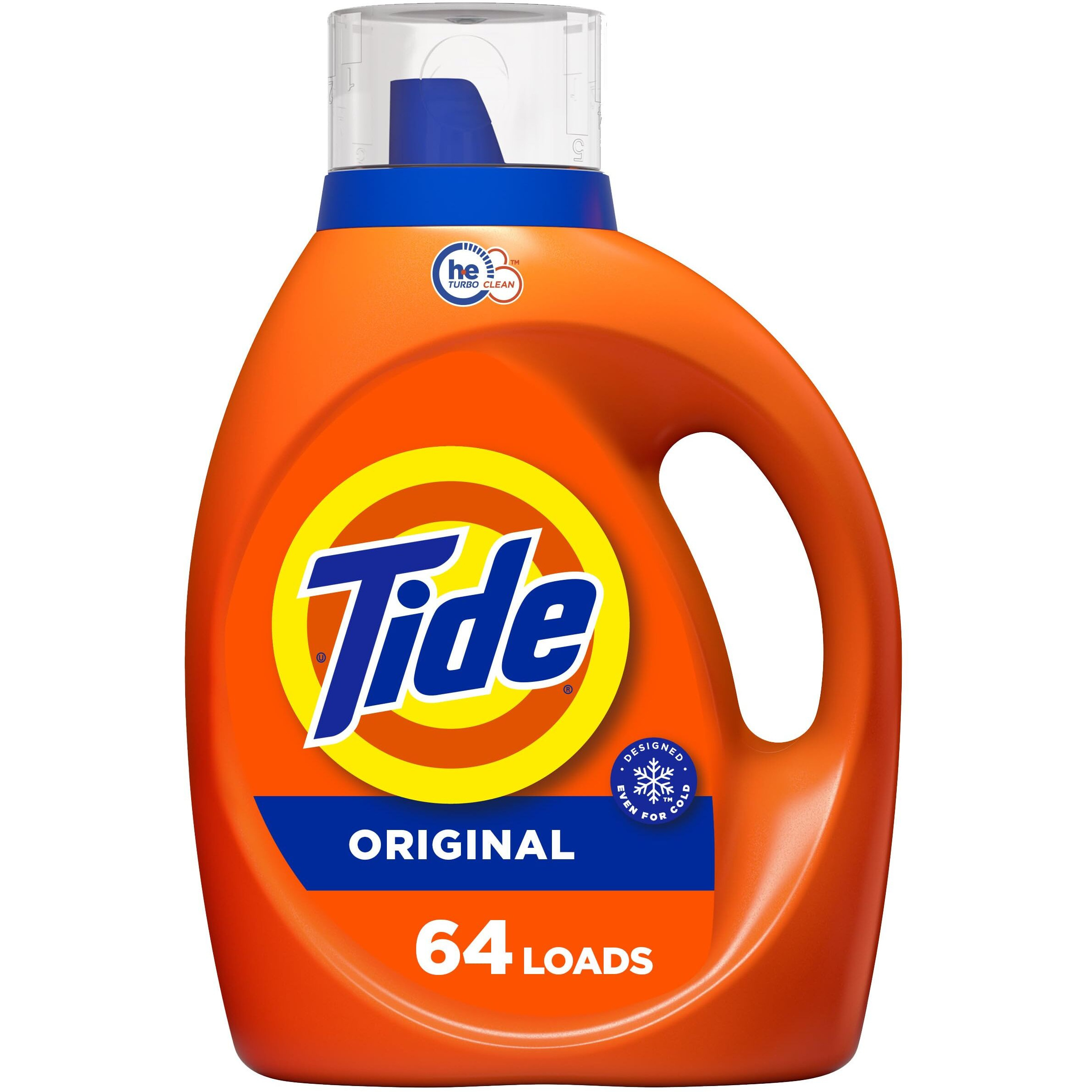 Tide Liquid Laundry Detergent Soap, Original Scent, He Compatible, 64 Loads, 84 Fl Oz
