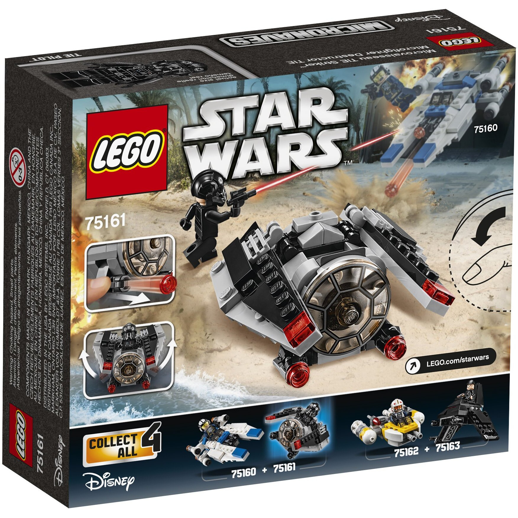 Lego Star Wars Tie Striker Microfighter 75161 Building Kit