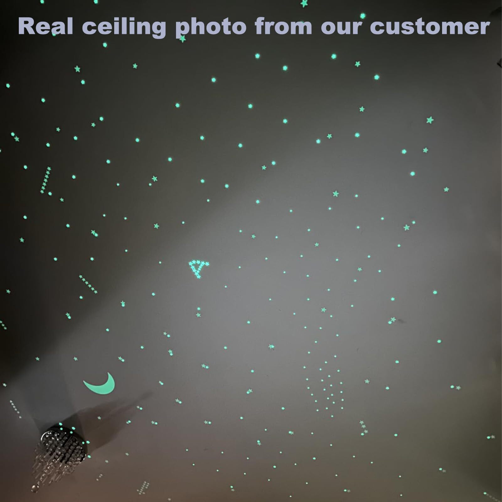 Glow In The Dark Stars Decals Decor For Ceiling 633 Pcs Realistic 3D Stickers Starry Sky Shining Decoration Perfect For Kids Bedroom Bedding Room Gifts
