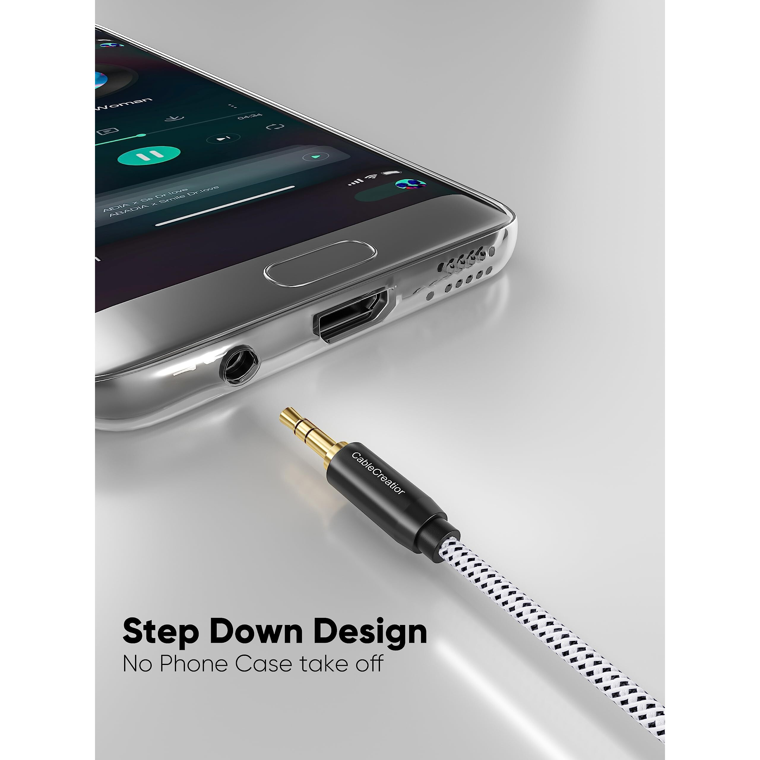 Cablecreation Aux Cable (6Ft/1.8M), 3.5Mm Audio Cable Male To Male, 1/8 Inch Auxiliary Stereo Jack Cord For Headphone, Phone, Car Stereos, Speaker And More(With Aux Port)