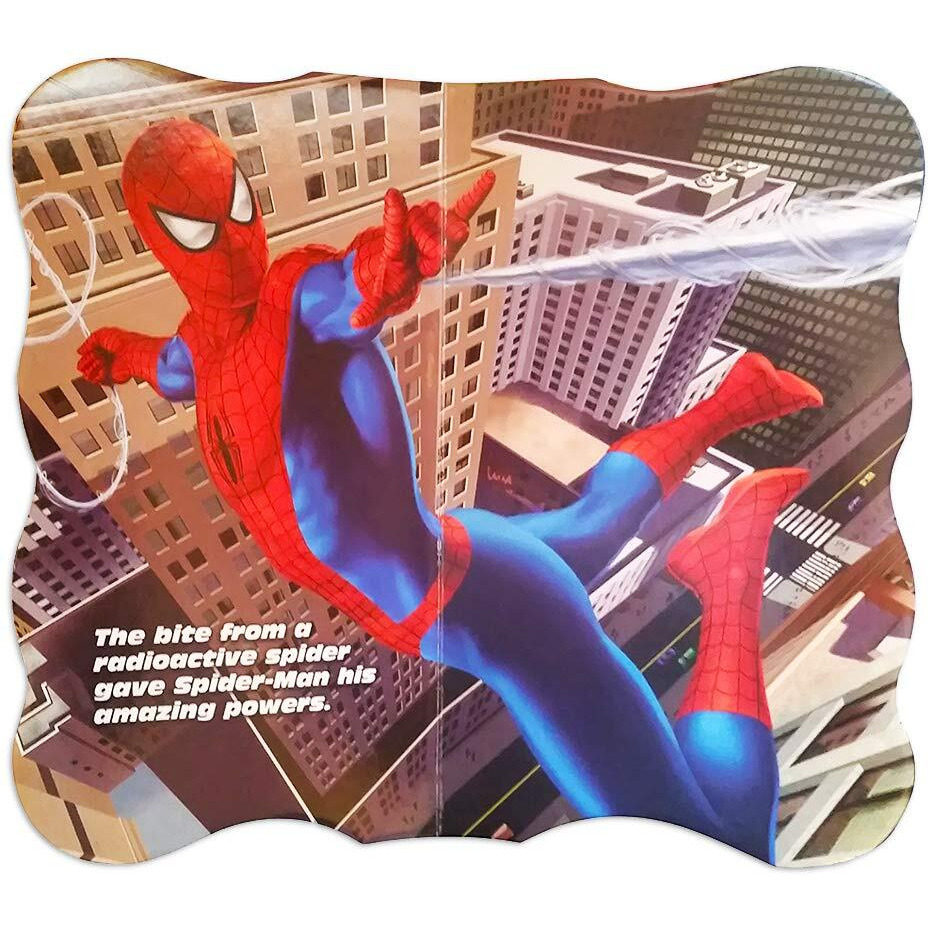 Marvel Spiderman Board Book Set - Bundle With 4 Amazing Spiderman Superhero Board Books For Boys, Girls (Spiderman Reading Book For Toddlers)