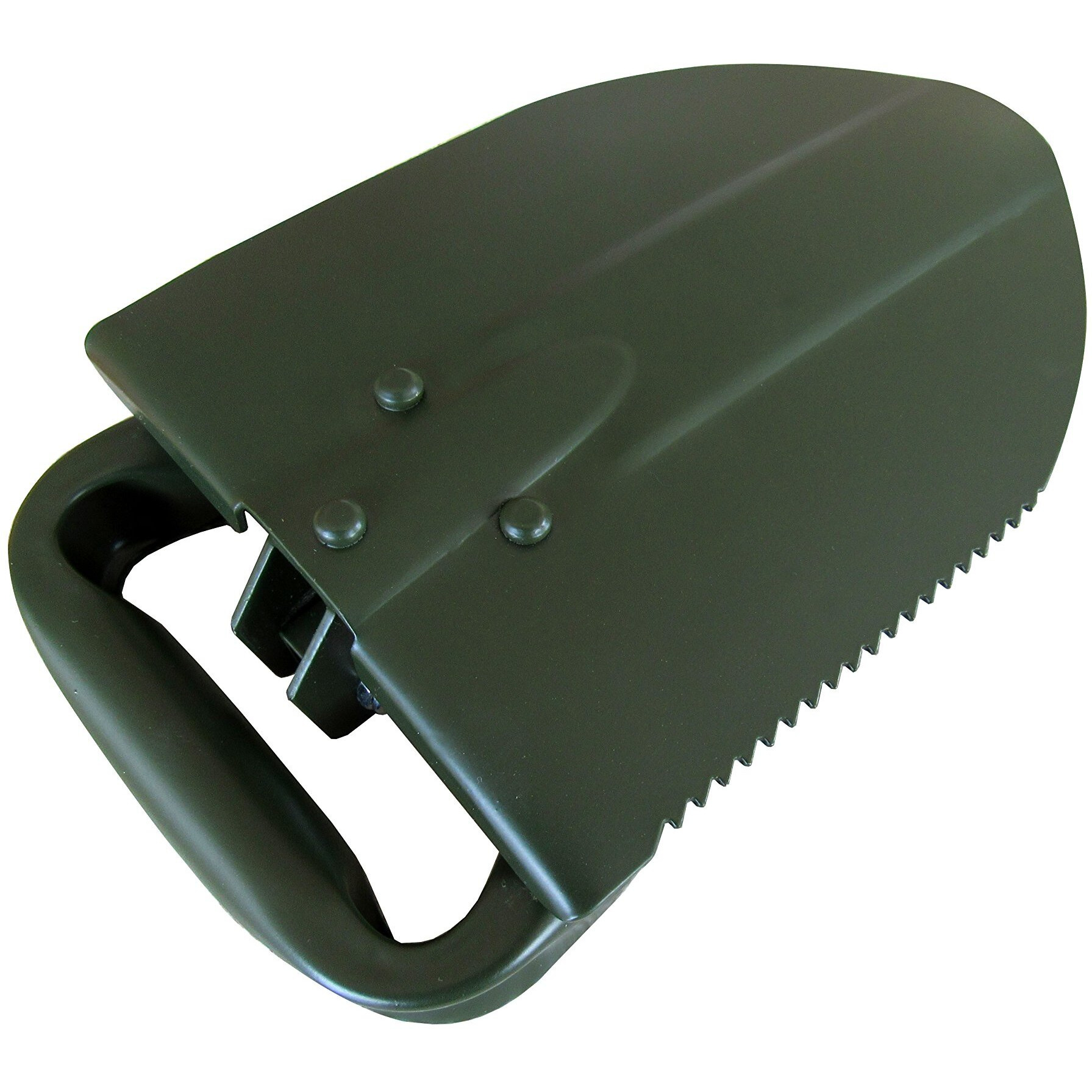 Tabor Tools Folding Shovel - Portable Survival Spade For Camping Gear And Emergencies - Steel Rugged Edge Blade - Includes Carrying Pouch - Lightweight E-Tool With Military-Grade Durability. J35A