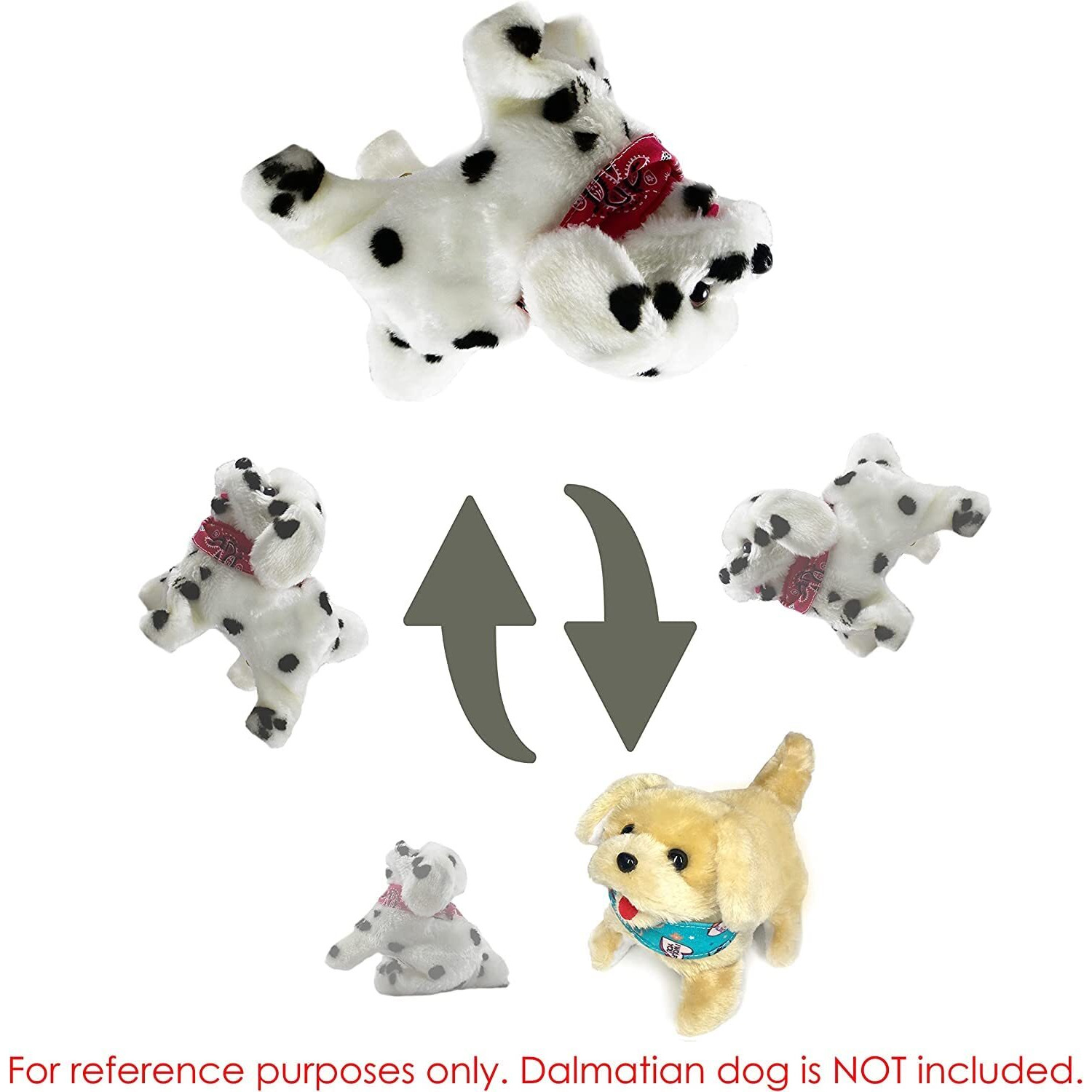 Zoopurrpets Premium Flip Over Puppy Battery Powered Plush Dog That Somersault Walk Sit And Bark Toy Puppy For Animal And Pet Loving Toddlers & Kids - Dark Brown