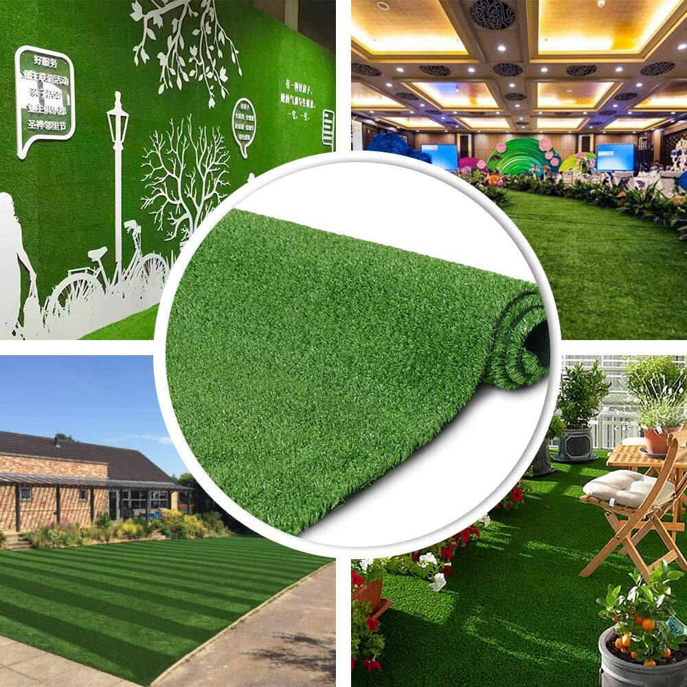 Petgrow Synthetic Artificial Grass Turf 5Ftx8Ft For Indoor Outdoor Dog Synthetic Grass Mat, Party Wedding Christmas Balcony Garden Astro Turf Rug,Drainage Holes Faux Fake Grass Rug Carpet For Pets