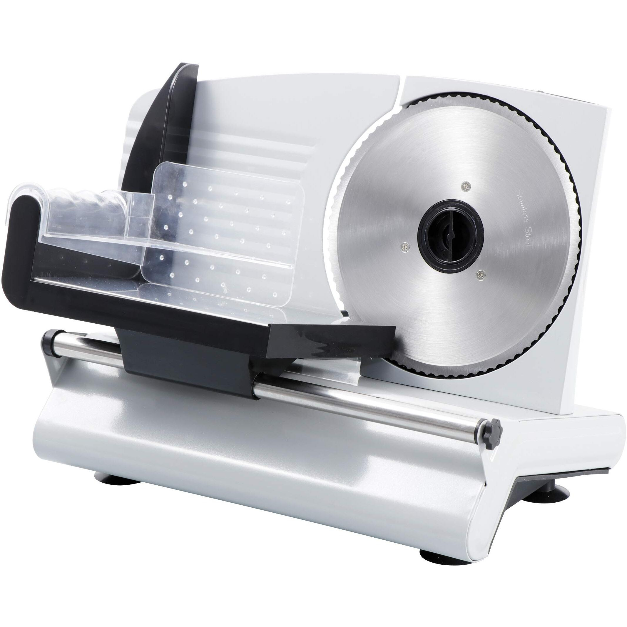F2C 7.5"" Electric Meat Slicer Bacon Bread Fruit Vegetable Veggies Food Deli Ham Food Cheese Slicer| 150W Food Shredder Cutter Home Commercial Kitchen Pro