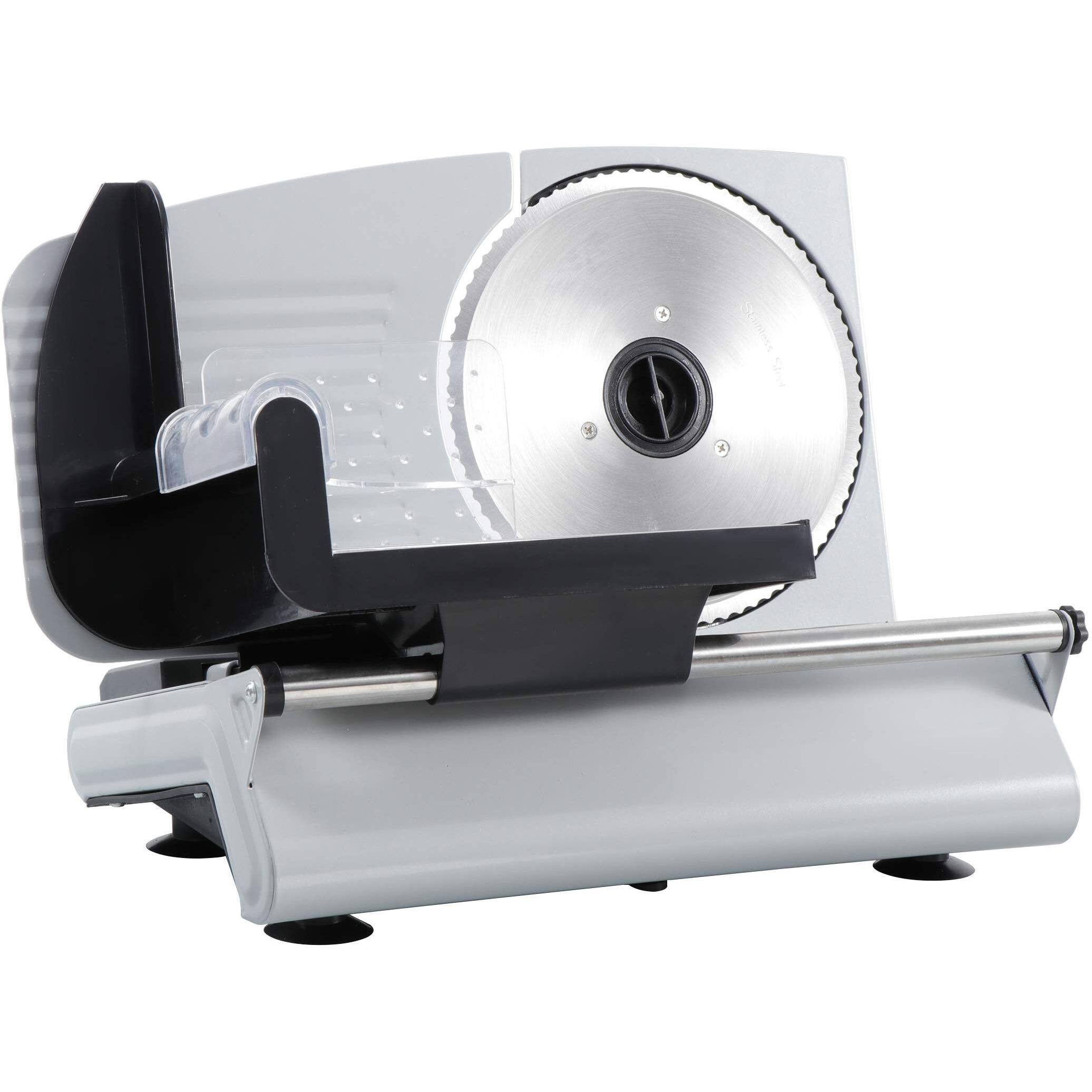 F2C 7.5"" Electric Meat Slicer Bacon Bread Fruit Vegetable Veggies Food Deli Ham Food Cheese Slicer| 150W Food Shredder Cutter Home Commercial Kitchen Pro