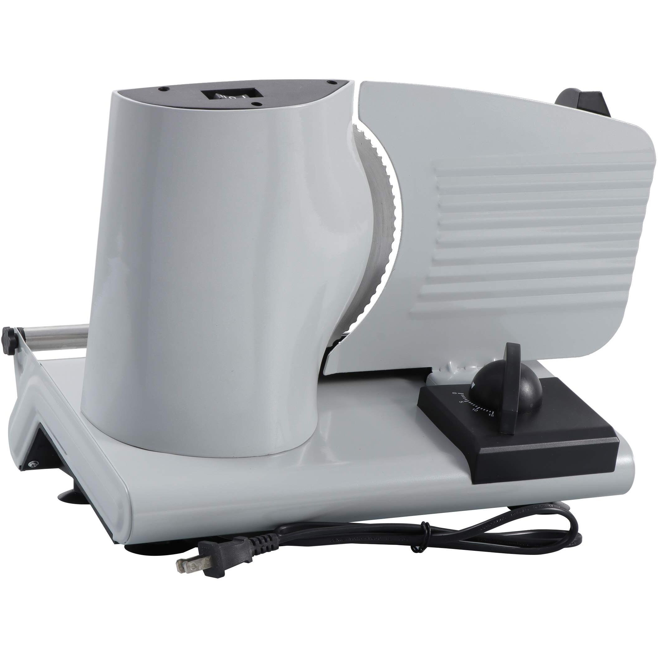 F2C 7.5"" Electric Meat Slicer Bacon Bread Fruit Vegetable Veggies Food Deli Ham Food Cheese Slicer| 150W Food Shredder Cutter Home Commercial Kitchen Pro