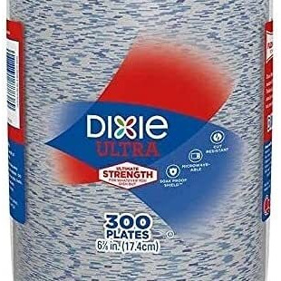 Dixie Ultra Paper Plate, 6-7/8 Inch, 300 Count