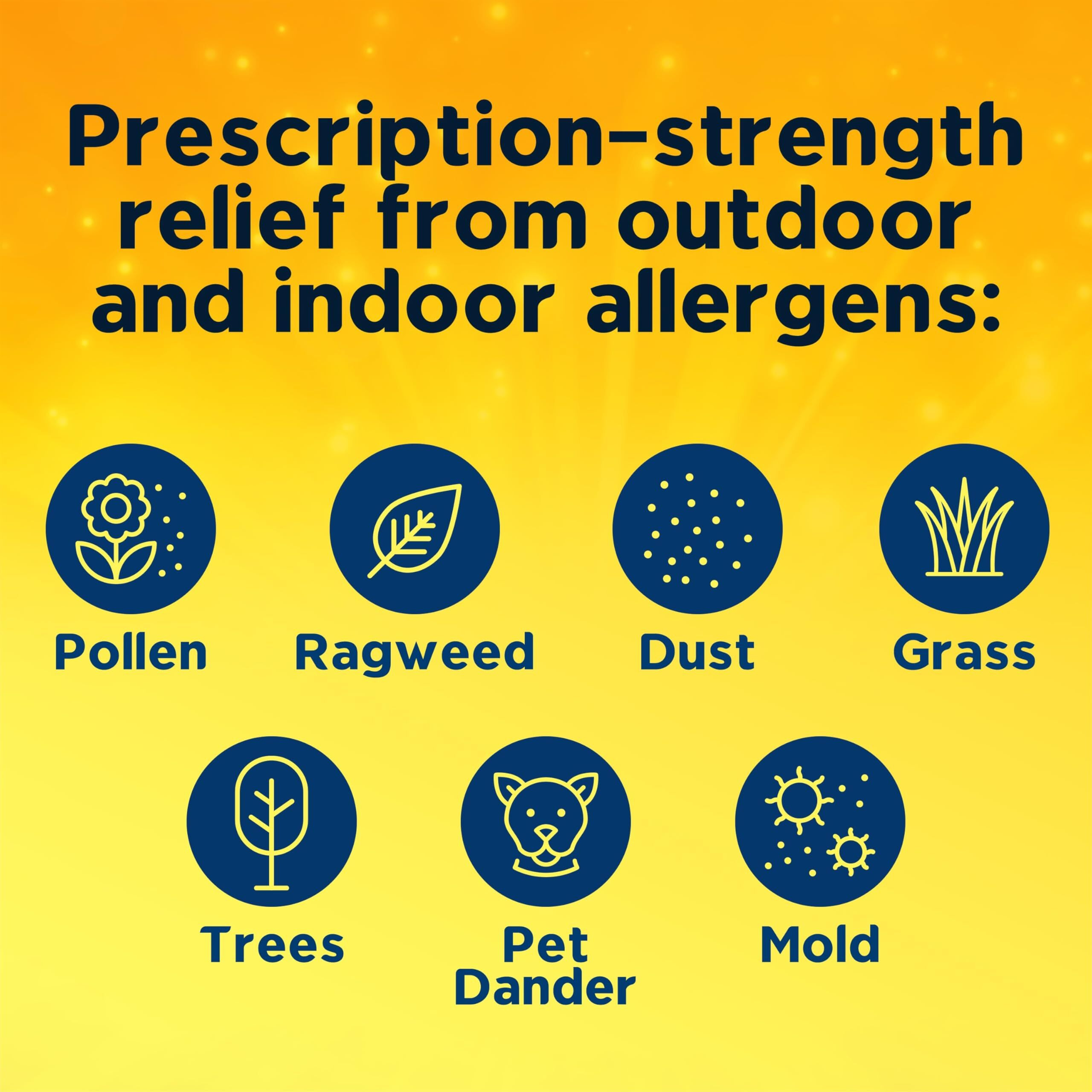Xyzal Allergy Pills, 24-Hour Allergy Relief, 55-Count, Original Prescription Strength
