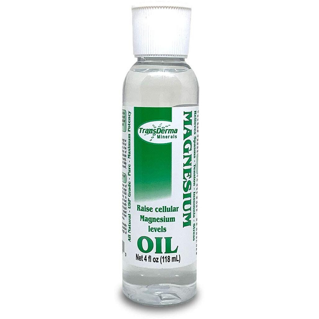 Transderma Minerals Magnesium Oil 4Oz - Pure And Potent Magnesium Supplement For Skin Health - Pure Liquid Magnesium Chloride Hexahydrate Made With Ancient Minerals Magnesium, Fast Absorbing