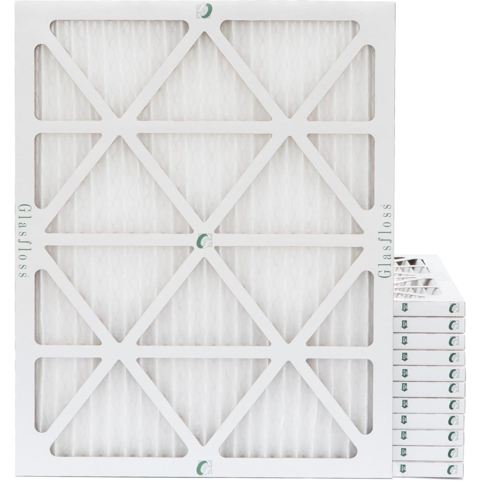 Glasfloss 16X20X1 Merv 10 Furnace Filter (12 Pack)
