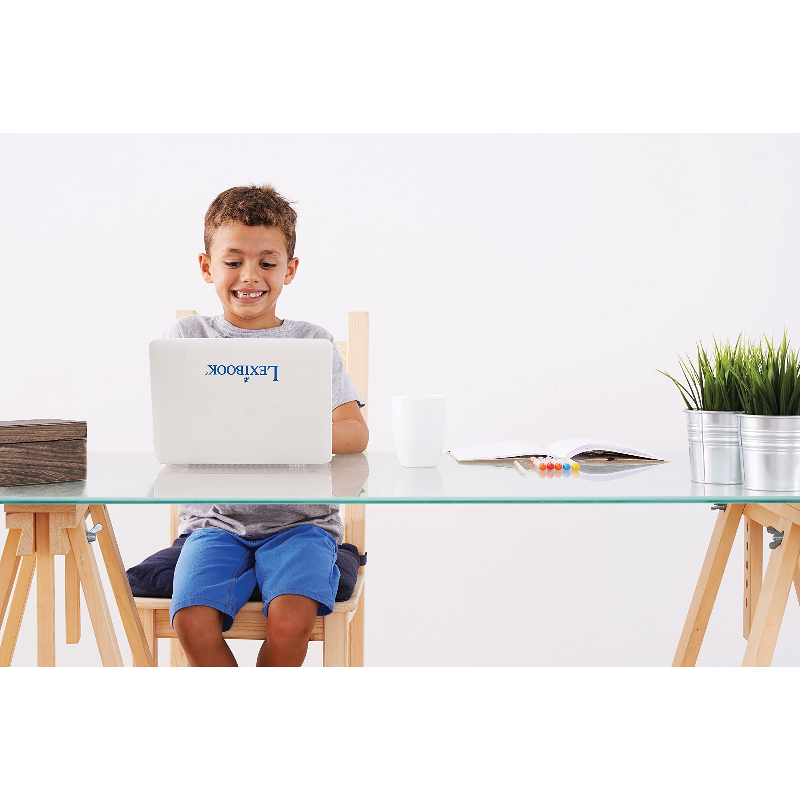 Lexibook - Educational And Bilingual Laptop Spanish/English - Toy For Children With 124 Activities To Learn Mathematics, Dactylography, Logic, Clock Reading, Play Games And Music - Jc598I2