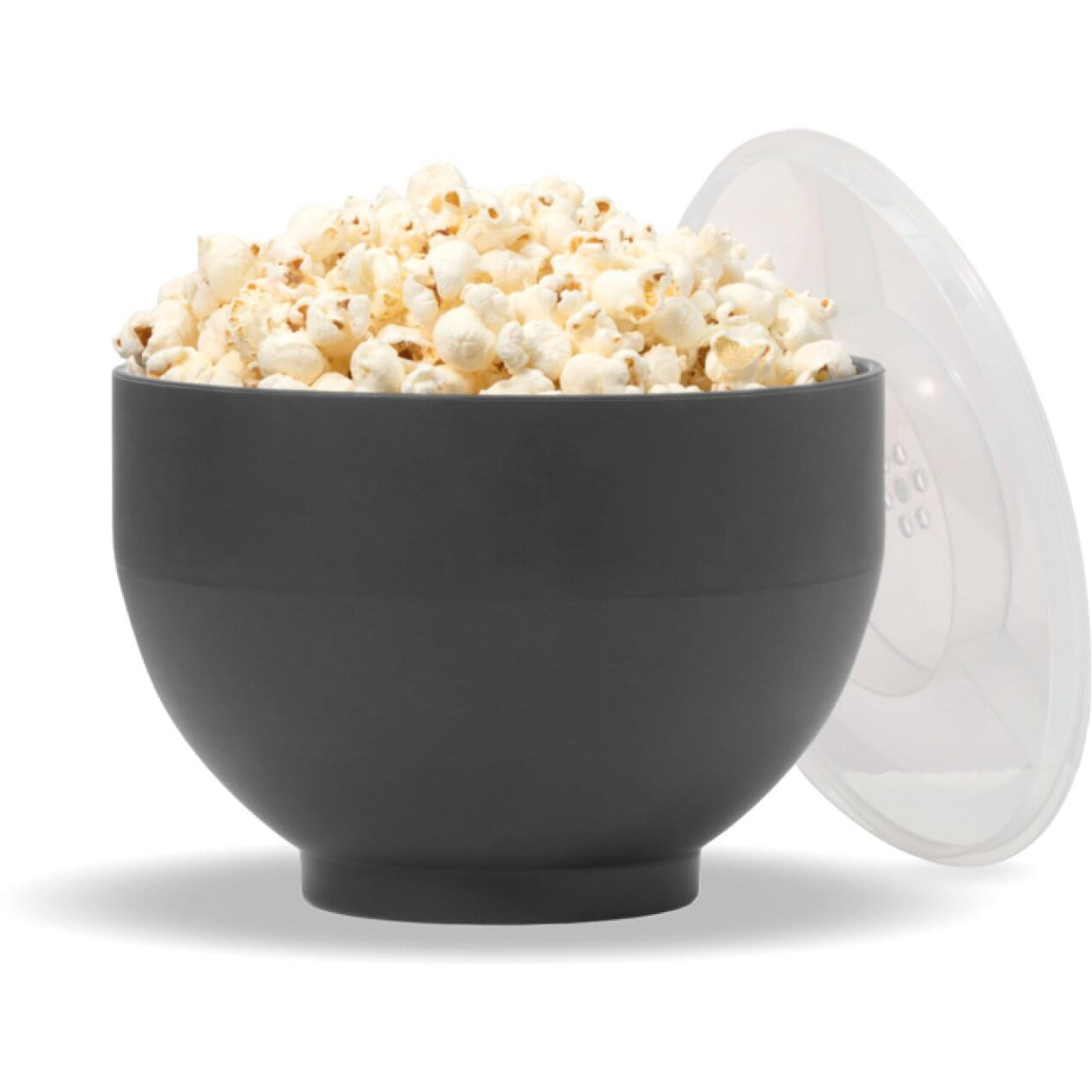 W&P Microwave Silicone Popper Maker | Black | Collapsible Bowl W/Built In Measuring, Bpa, Eco-Friendly, Waste Free, 9.3 Cups Of Popped Popcorn