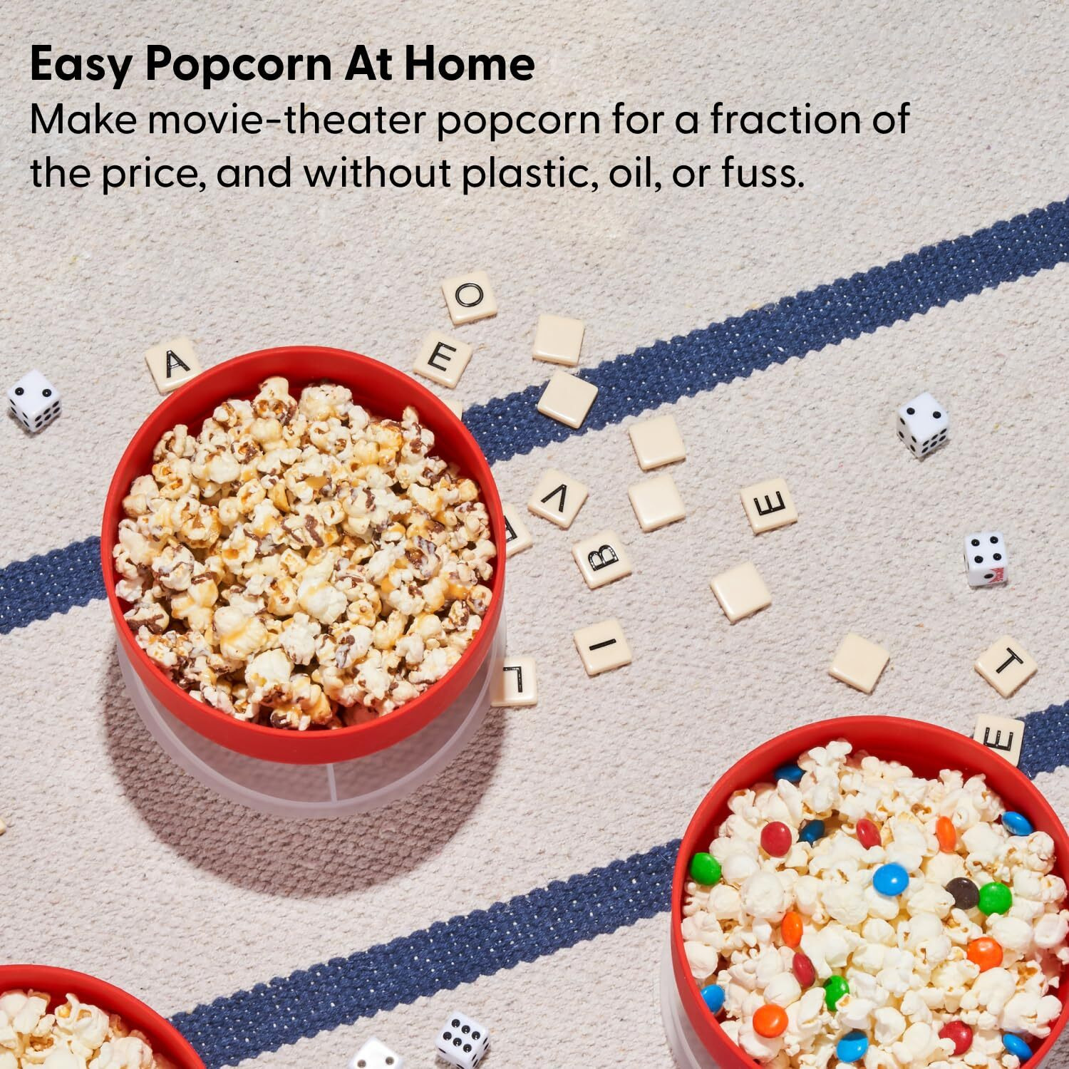 W&P Microwave Silicone Popper Maker | Black | Collapsible Bowl W/Built In Measuring, Bpa, Eco-Friendly, Waste Free, 9.3 Cups Of Popped Popcorn