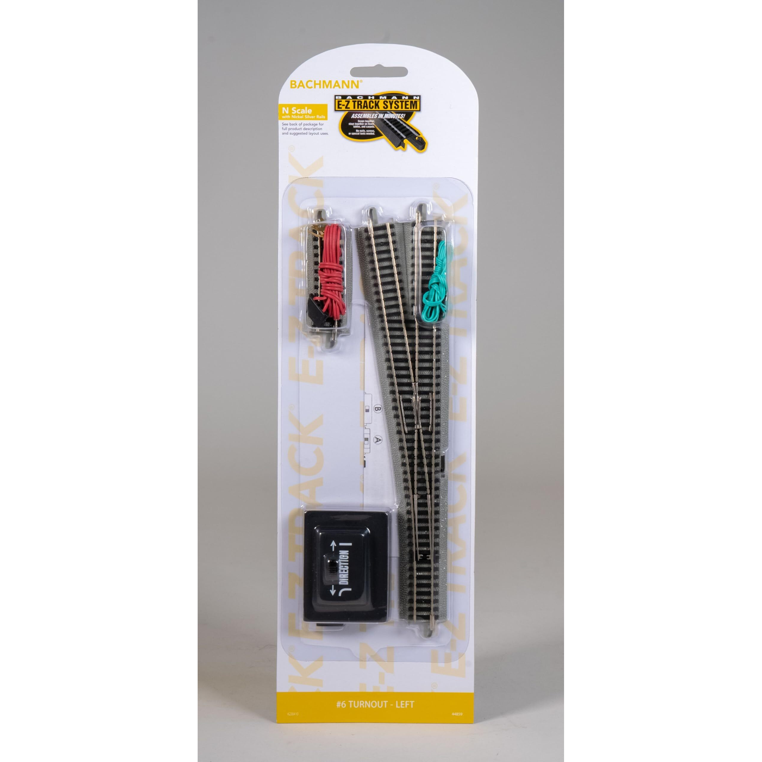 Bachmann Industries E-Z Track 6 Turnout - Left (1/Card) N Scale