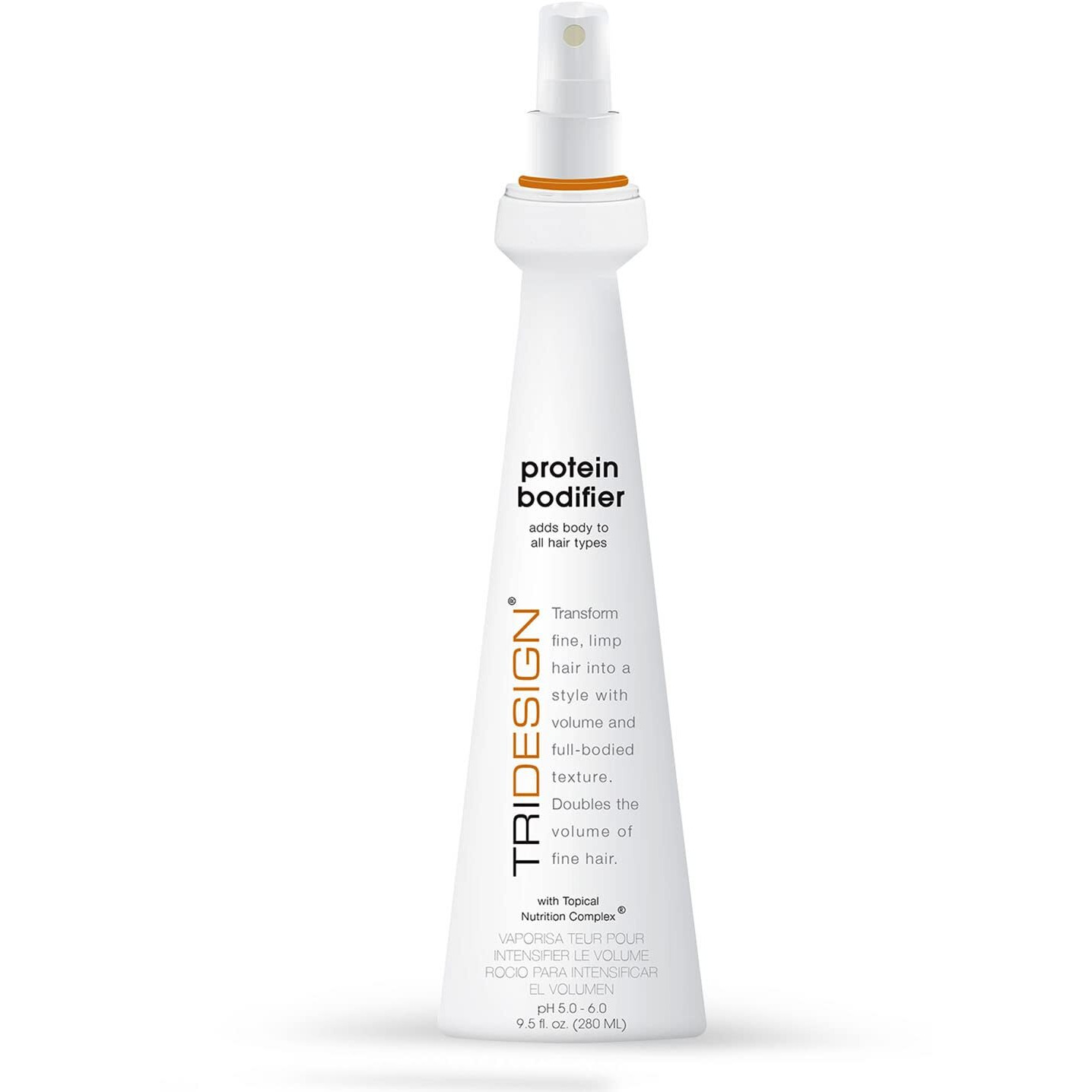 Tri Design Protein Bodifier - Volumizing Hairspray For Full-Bodied Texture - Ideal For All Hair Types - Nourishes And Enhances Hair For Lift, And Body To Fine, Thin, Or Limp Hair - 9.5 Oz