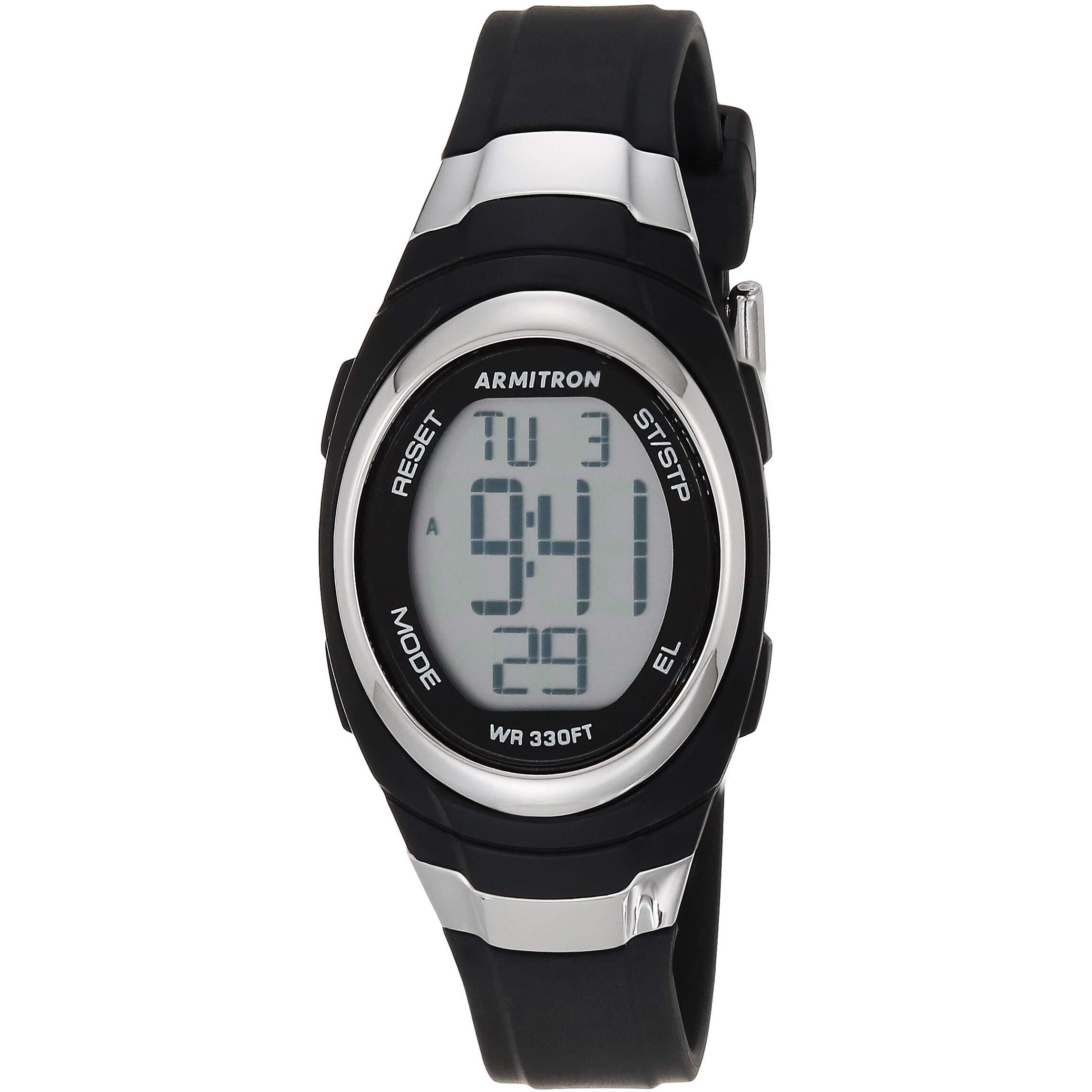 Armitron Sport Women's Digital Chronograph Resin Strap Watch, 45/7034