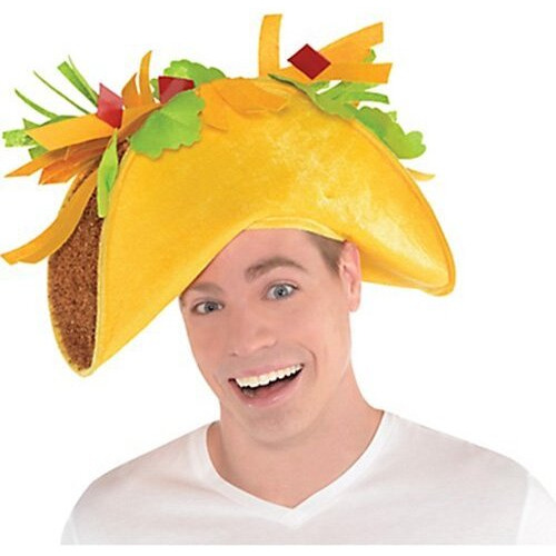 Multicolor Taco Fiesta Hat - 8"" X 18"" (1 Pc), Unique Costume Accessory, Perfect For Halloween, Birthdays & Themed Parties