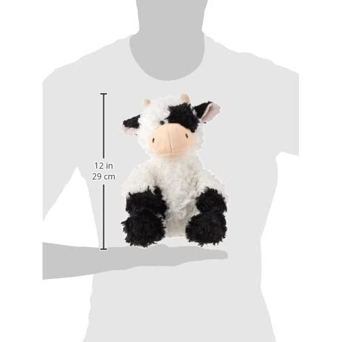 Aurora Snuggly Tubbie Wubbies Cow Stuffed Animal - Comforting Companion - Imaginative Play - White 12 Inches