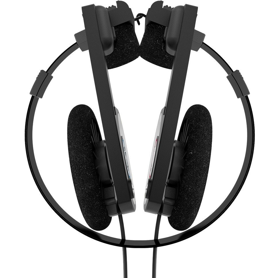 Koss Porta Pro Black On-Ear Headphones, Retro Style, Collapsible Design, Case Included, Black