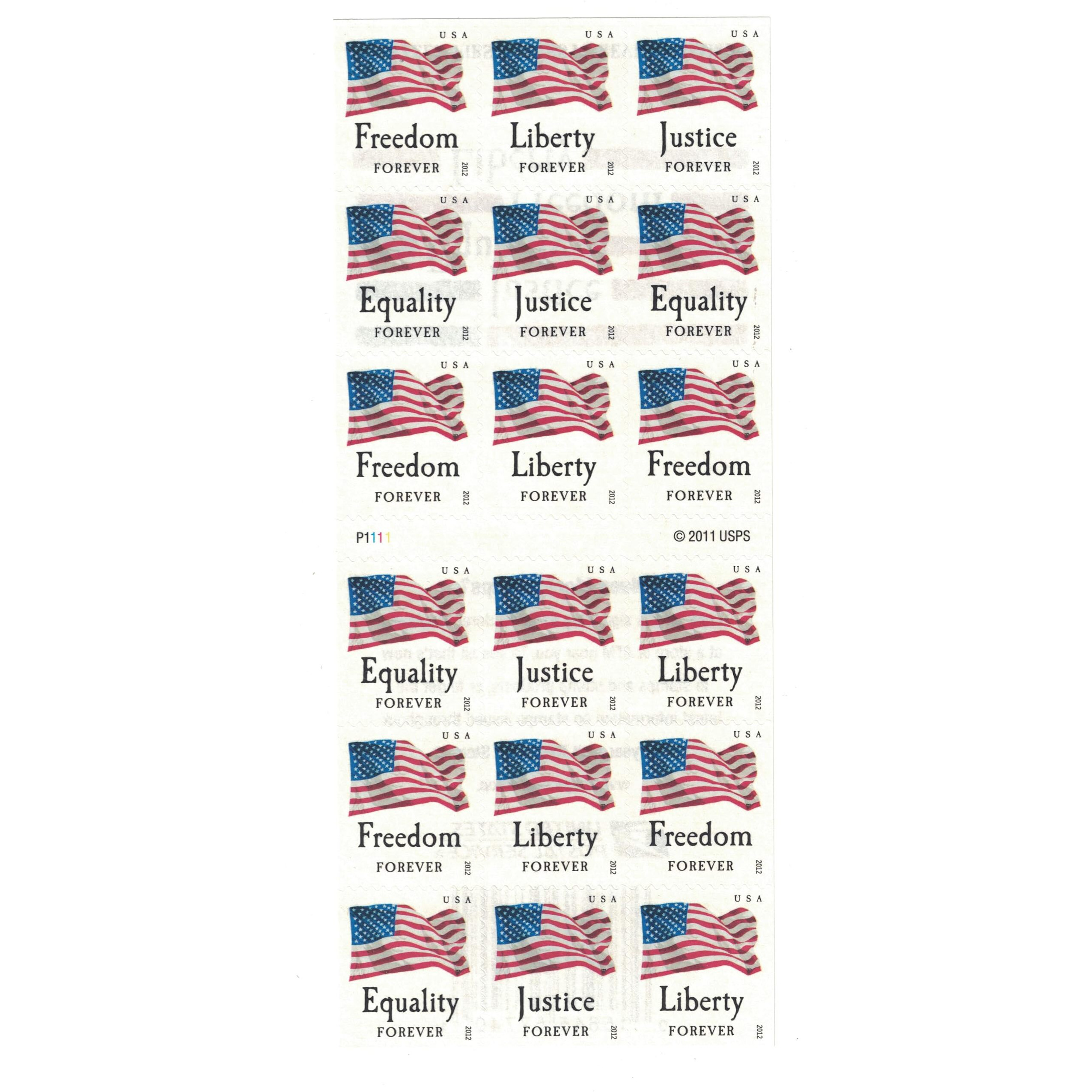 Usps Forever Stamps Four Flags Atm Sheet Of 18 X Forever Us Postage Stamps