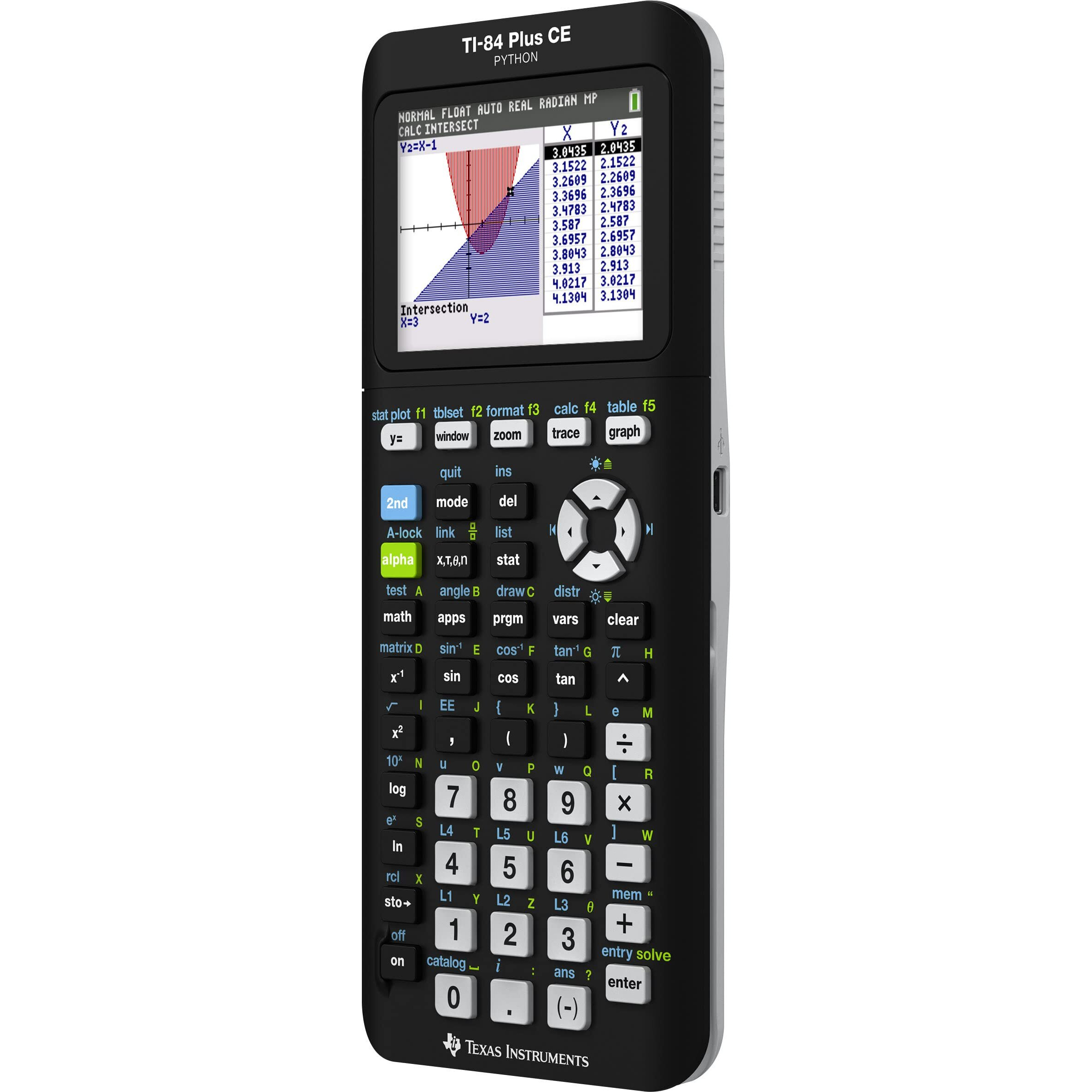 Texas Instruments Ti-84 Plus Ce Color Graphing Calculator, Black