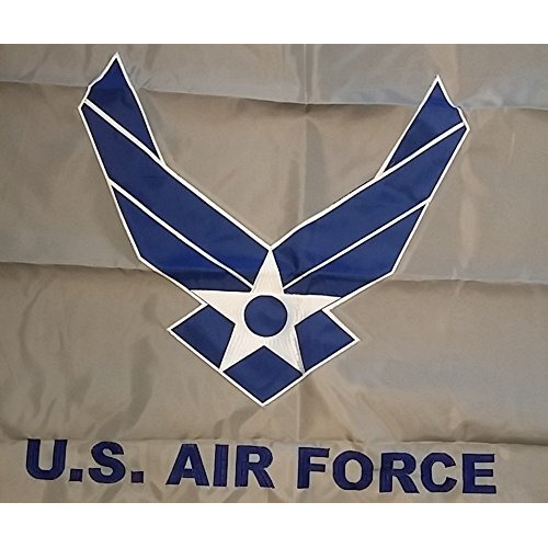 United States Air Force Double Sided Nylon Embroidered 3X5 Foot Flag Banner Usaf
