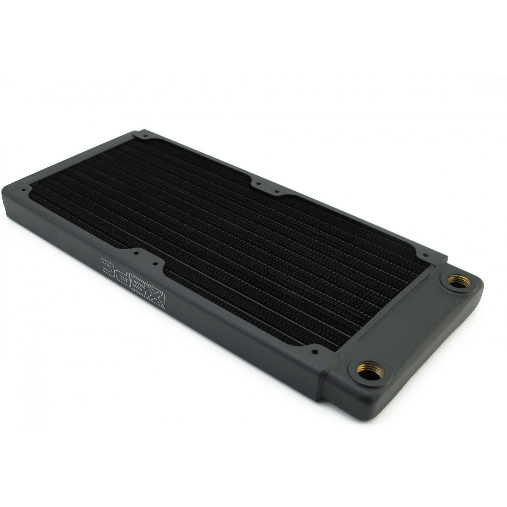 Xspc Tx240 Ultra Thin Radiator, 120Mm X 2, Dual Fan, Black