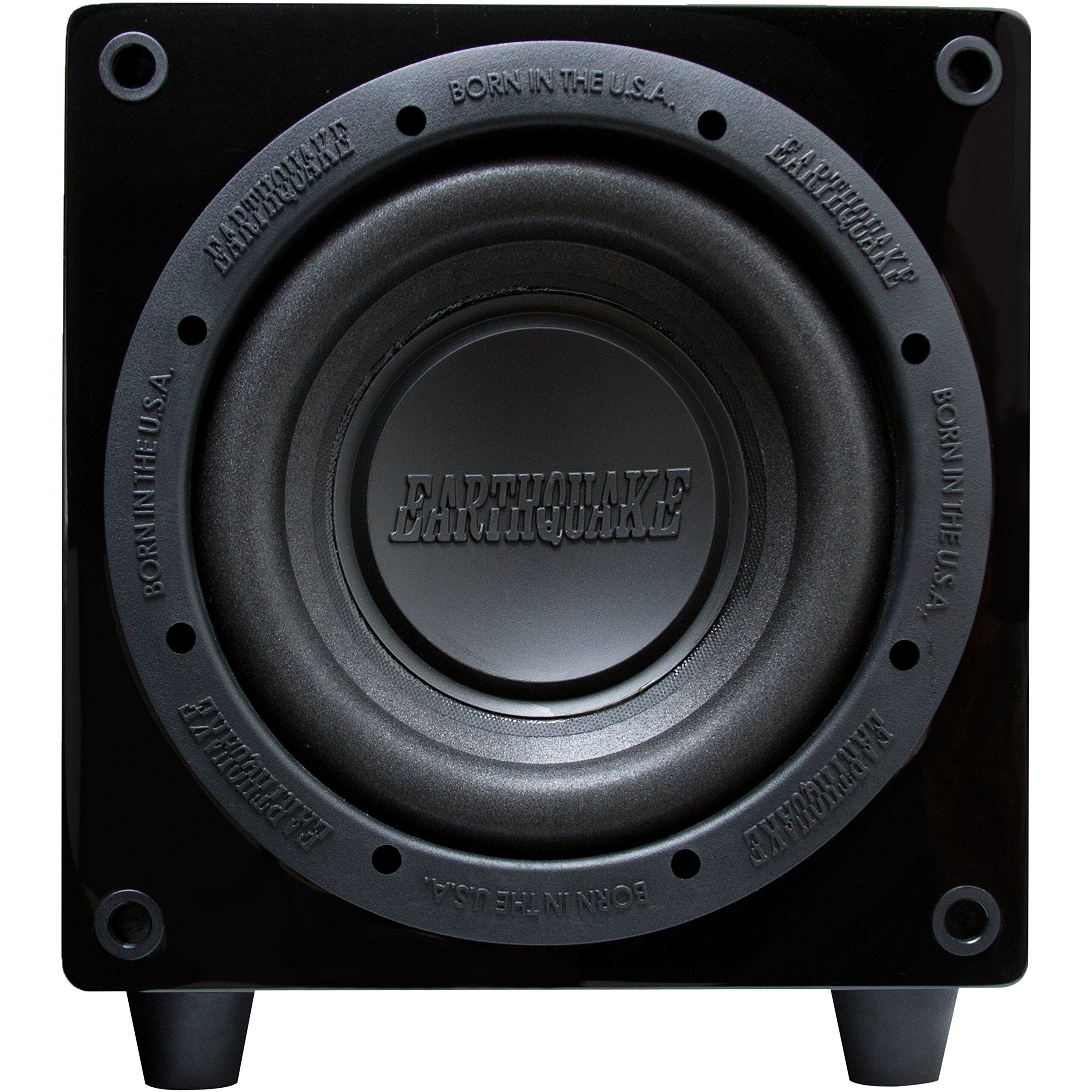 Earthquake Sound Minime Ff8_V2 8-Inch Front Firing Powered Mini Subwoofer,Black