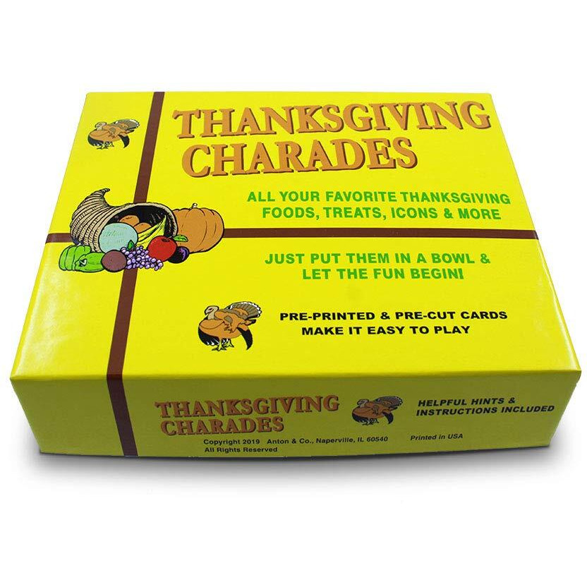 Anton Publications Thanksgiving Charades| This Classic And Original Game Is The Perfect After Dinner Game For Adult, Family, And Friends Fun On Thanksgiving Day