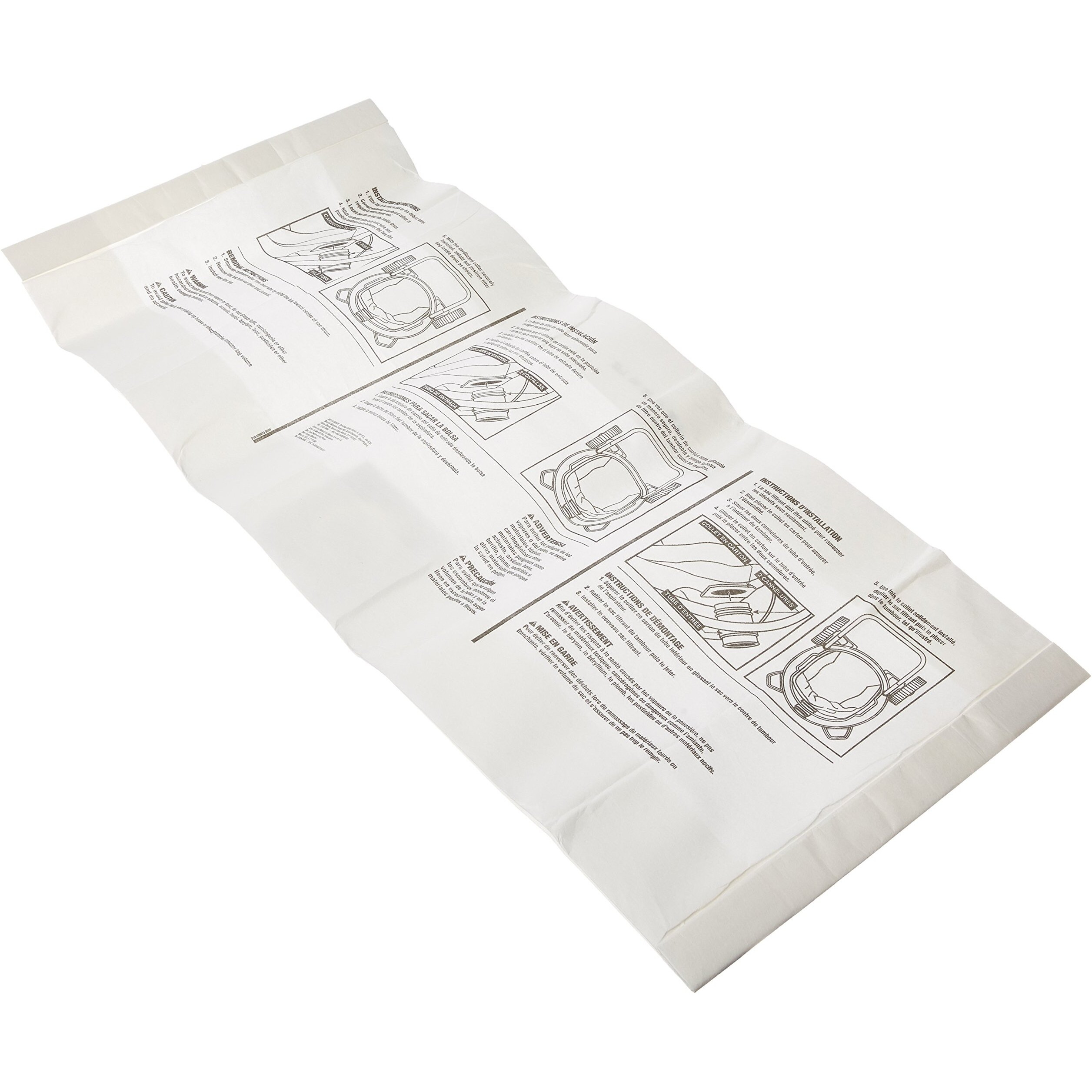 Ridgid - 23743 High Efficiency, Dry Pickup Dust Bags For 12 - 16 Gallon Wet / Dry Vacuums (2 Pack)