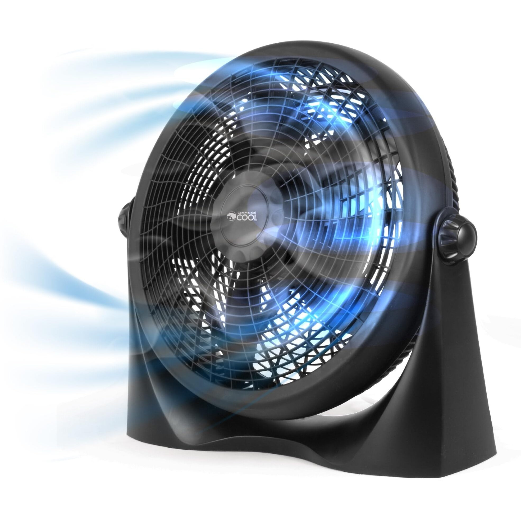Commercial Cool 16 Inch High Velocity Floor Fan, Black, Cff16B