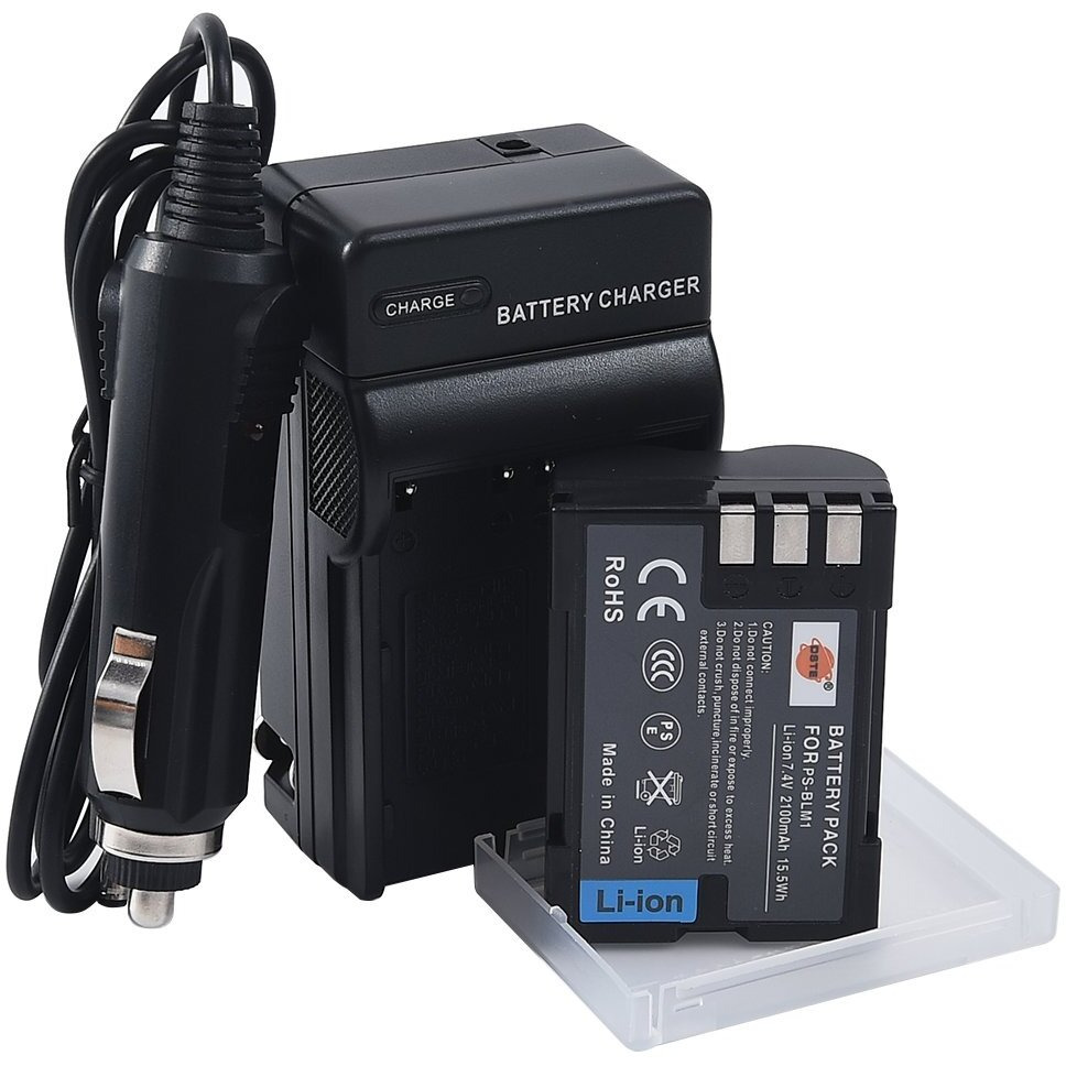 Dste Replacement For Blm-1 Battery + Dc11 Travel And Car Charger Adapter Compatible Olympus Evolt E-300 E-330 E-500 E-510 C-5060 C-7070 C-8080 E-1 E-3 E-30 E-520 As Ps-Blm1