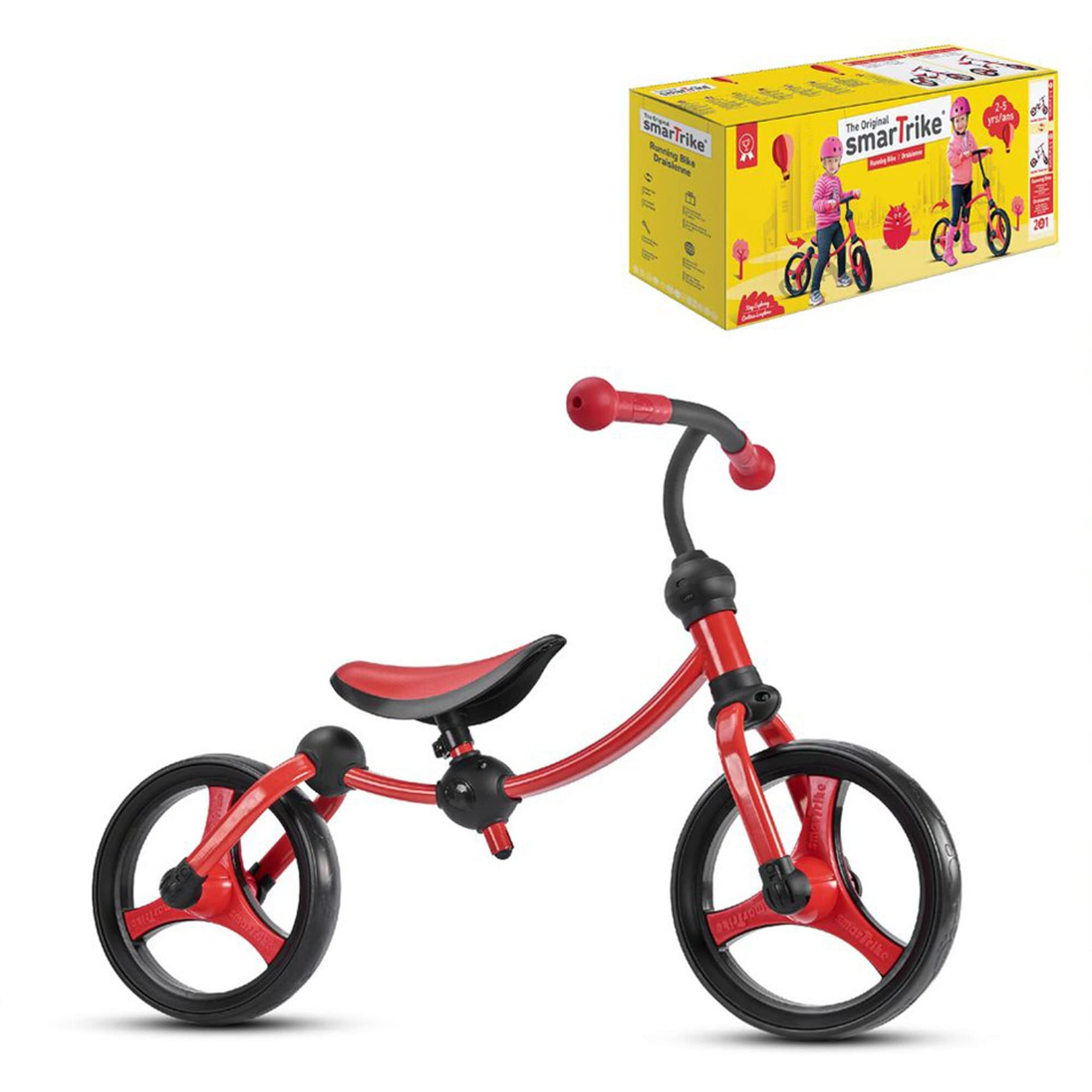 Smartrike Toddler Balance Bike - Lightweight & Adjustable Kids Balance Bike, Red (105-0100), Small