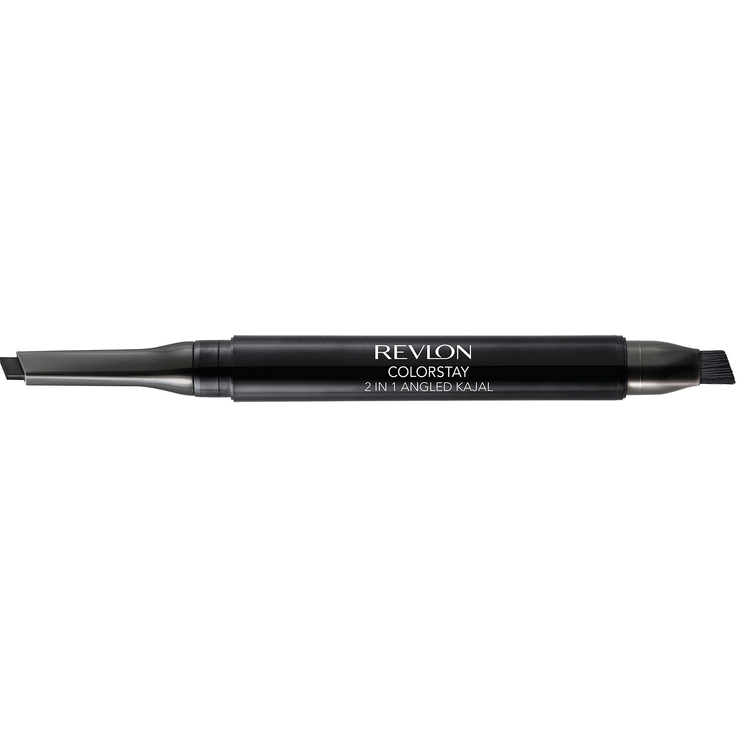 Revlon Colorstay 2-In-1 Angled Kajal Eyeliner, Waterproof Eye Makeup With Smudge Brush For Smokey Eyes, Graphite (104), 0.01 Oz