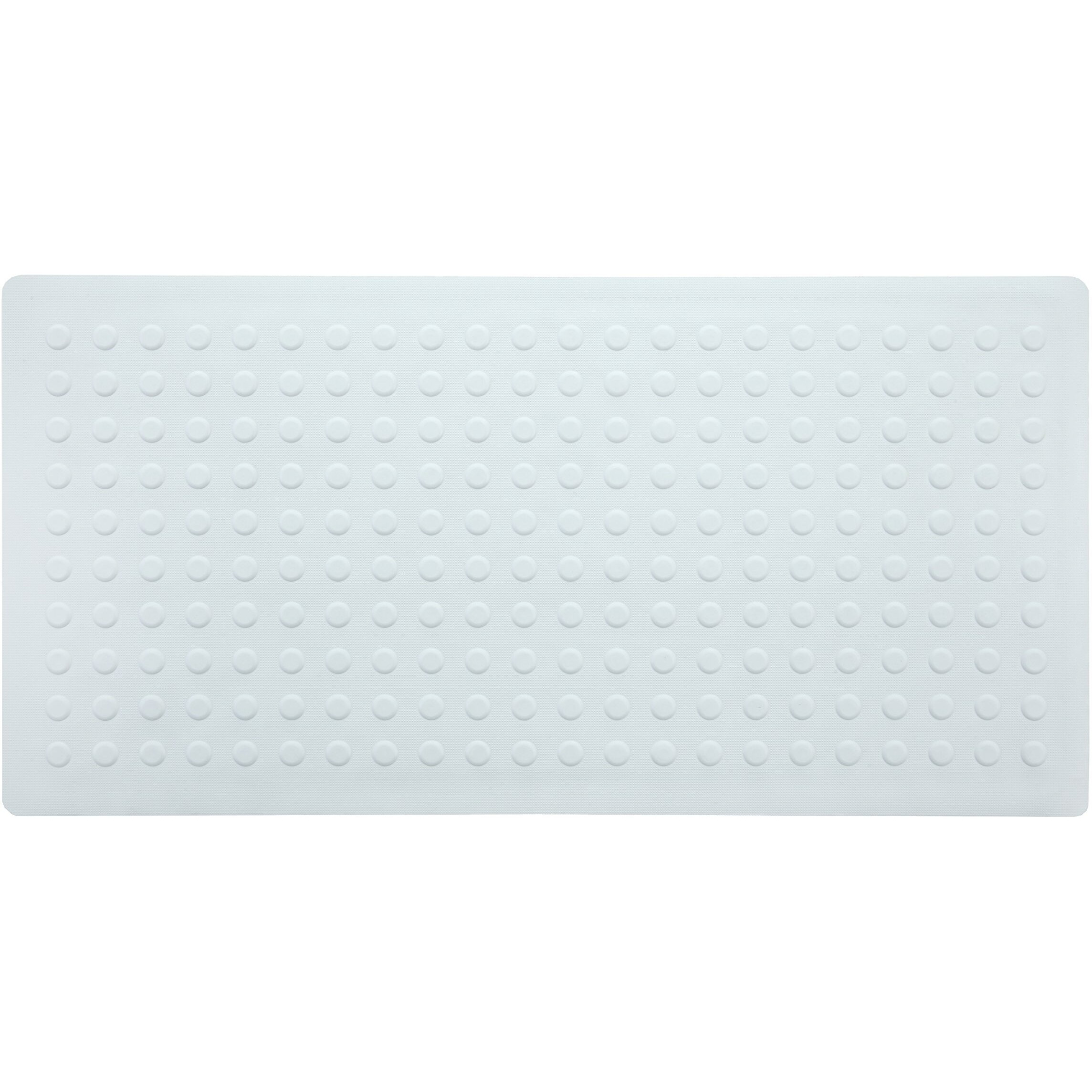 Slipx Solutions Extra Long Durable Rubber Safety Mat 36 X 18, Feel Safe And Surefooted Throughout Your Bath Or Shower, Extra Grippy Surface Texture And 220 Power Grip Suction Cups, Machine Wash, White