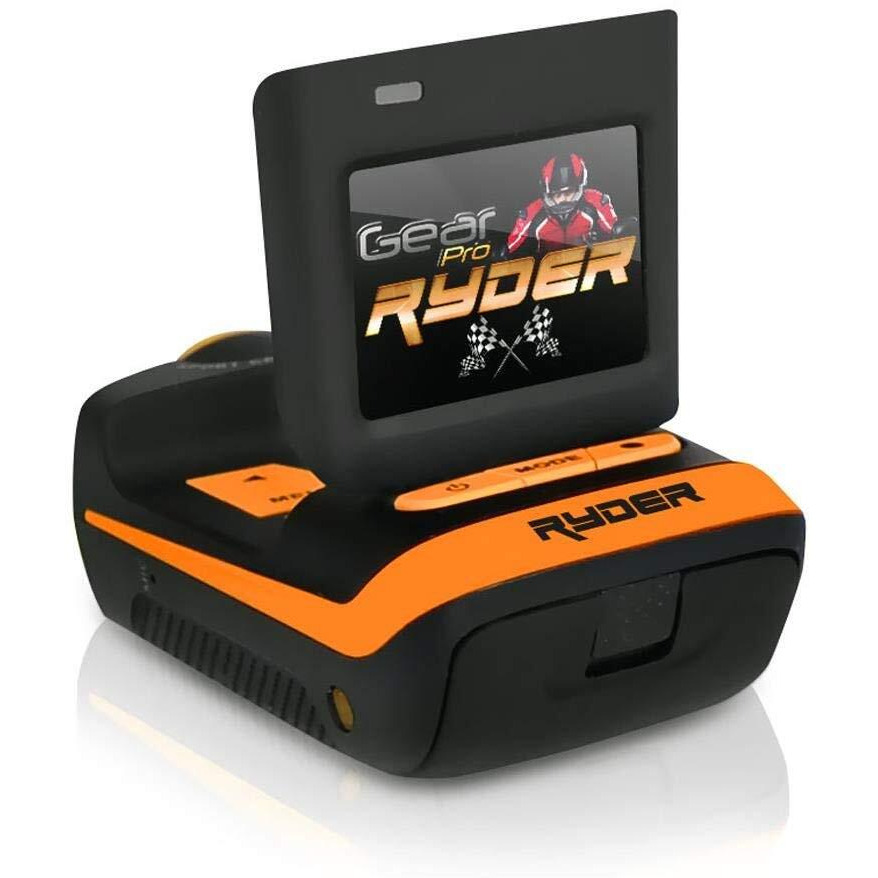Sound Around Ryder Sports Hd Action Camera - 1080P Mini Camcorder 16 Mp Anti Shaking Cam 1.5"" Screen Usb Sd Card Hdmi Battery - Waterproof Case Usb Cable Remote Handlebar Helmet Mount - Gearpro Gdv785Or (Orange)