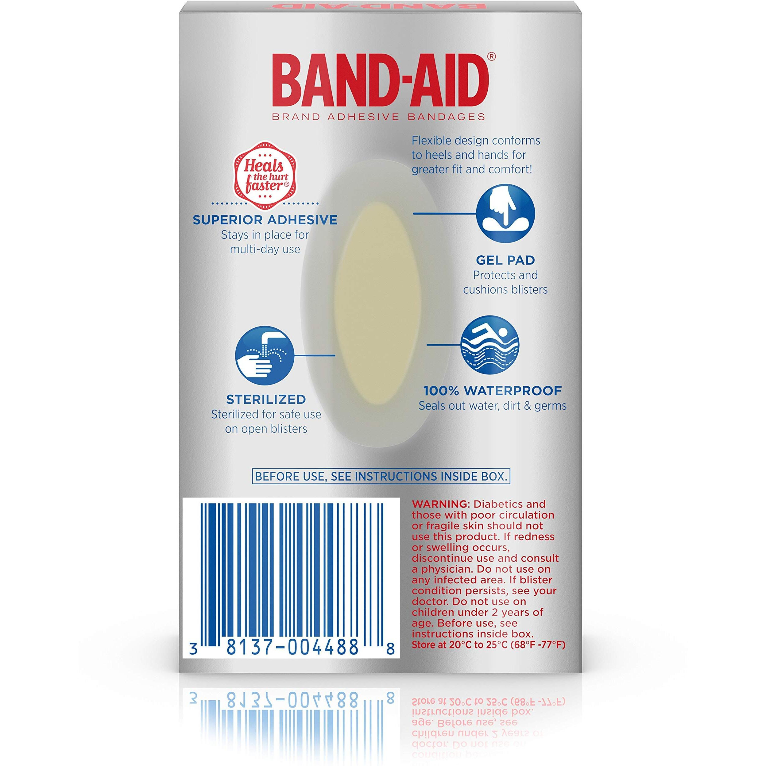 Band-Aid Brand Adhesive Bandages, Advanced Healing Blister Cushions, 6 Count