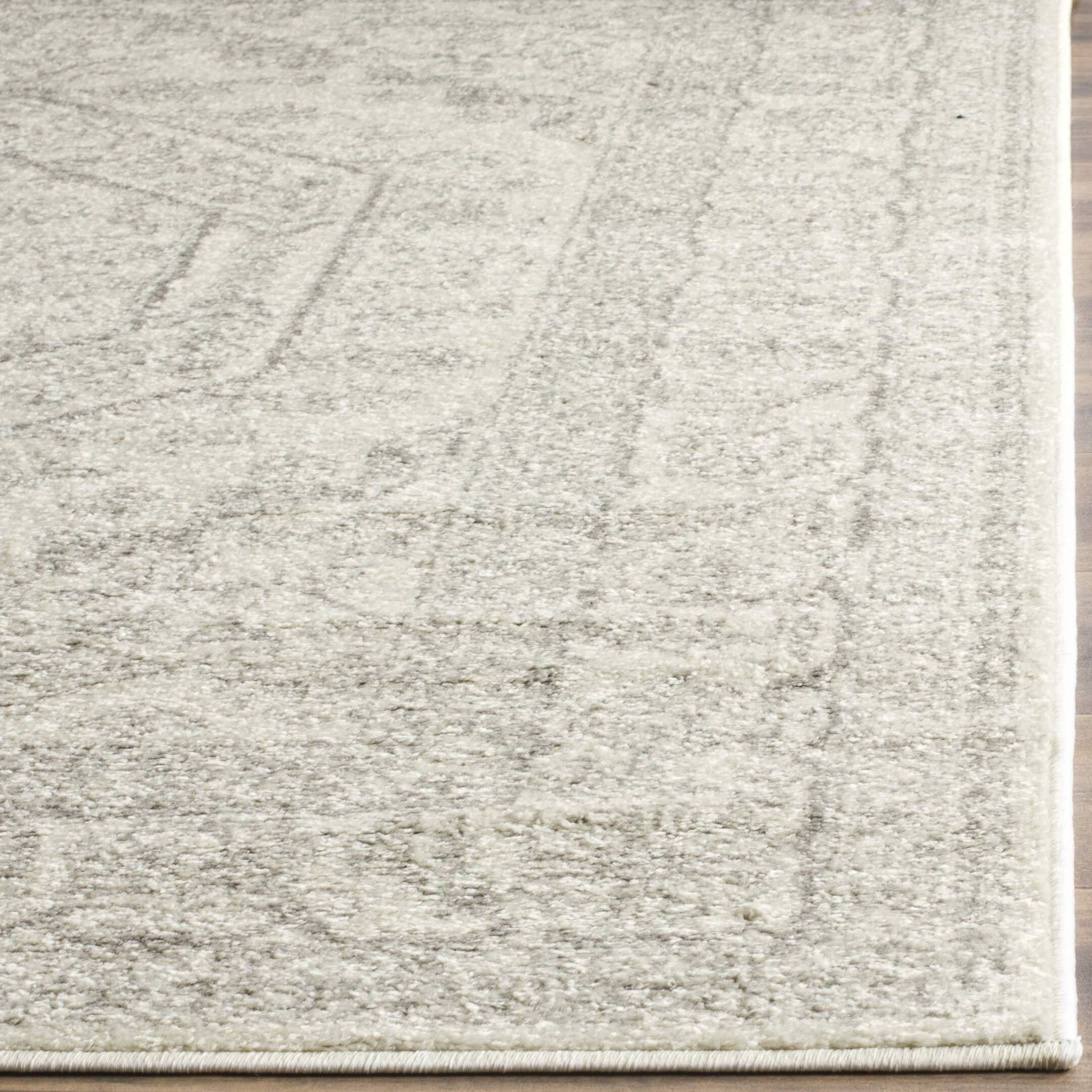 Safavieh Adirondack Collection Area Rug - 9' X 12', Ivory & Silver, Oriental Medallion Design, Non-Shedding & Easy Care, Ideal For High Traffic Areas In Living Room, Bedroom (Adr108B)