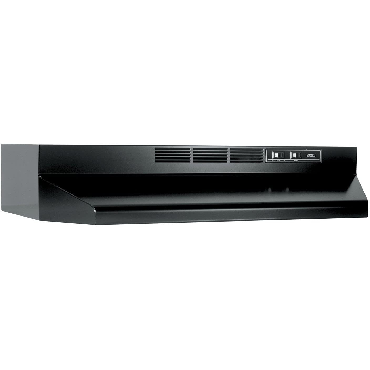 Broan-Nutone 413023 Ductless Range Hood Insert With Light, Exhaust Fan For Under Cabinet, 30-Inch, Black