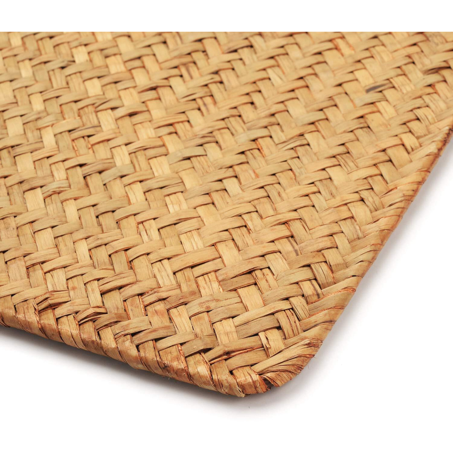 4 Pack Rectangular Woven Placemats, Natural Seagrass Place Mats, 17"" X 12"", Rattan Wicker Table Mats For Dining Table