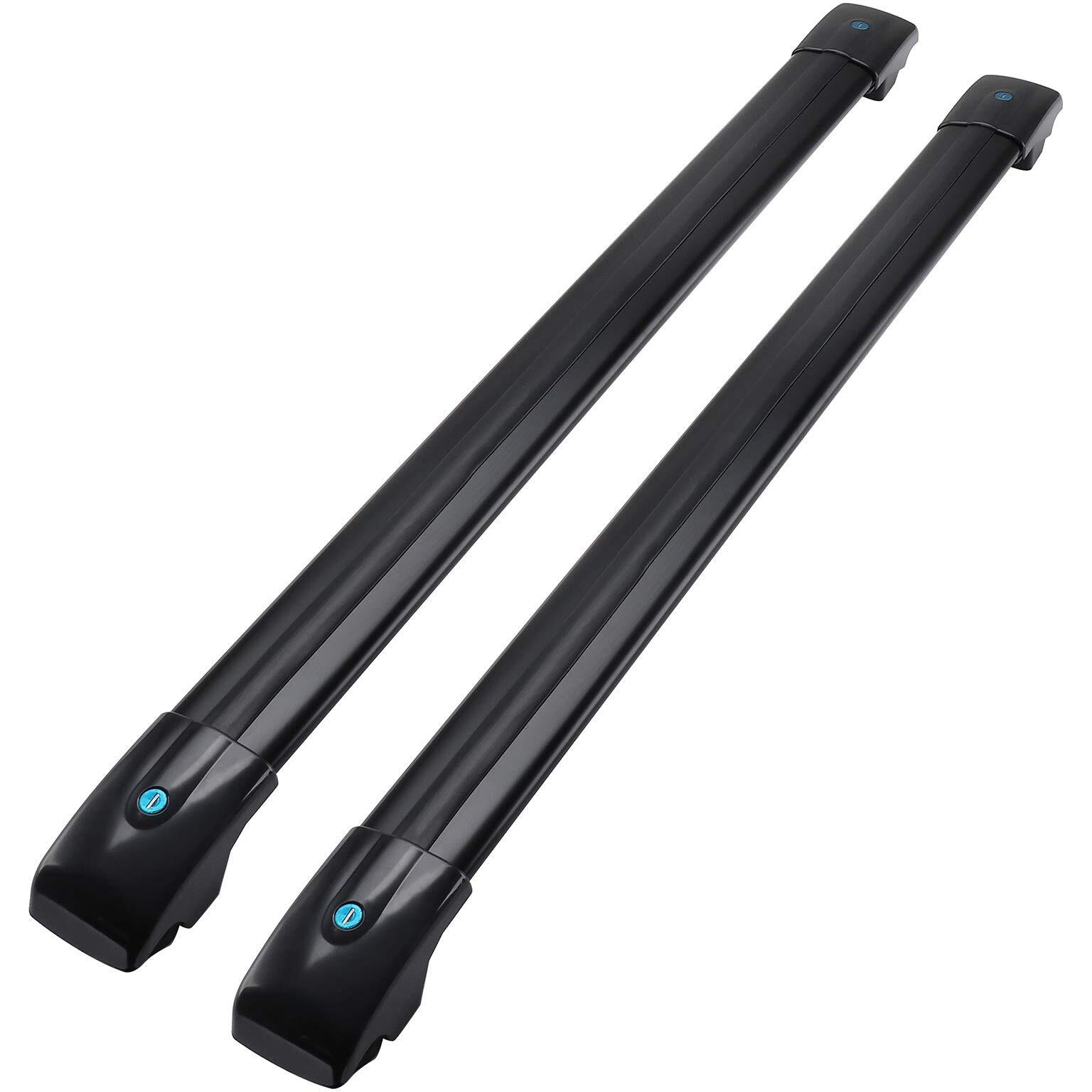 Motorfansclub Lockable Roof Rack Cross Bars Fit For Jeep Cherokee 2014 2015 2016 2017 2018 2019 2020 2021 2022 2023 Cargo Luggage Rack Rail Aluminum (Doesn'T Fit For Grand Cherokee)