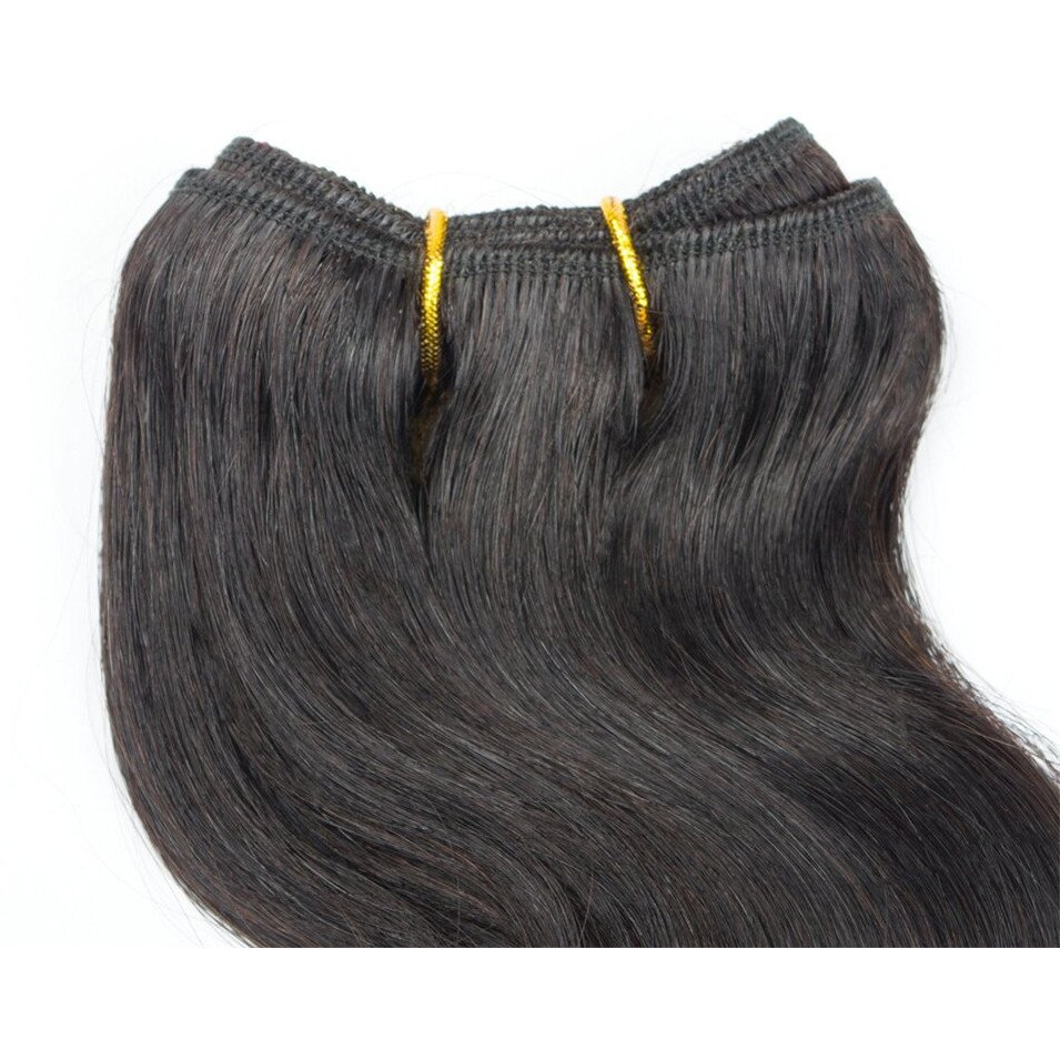 4Bundles Brazilian Body Wave Virgin Hair Extension Human Hair Bundles 8"&quotShort Virgin Brazilian Hair Weaves 50G/Pcs Human Hair Extensions Natural Color (8''X4 Body, Natural)