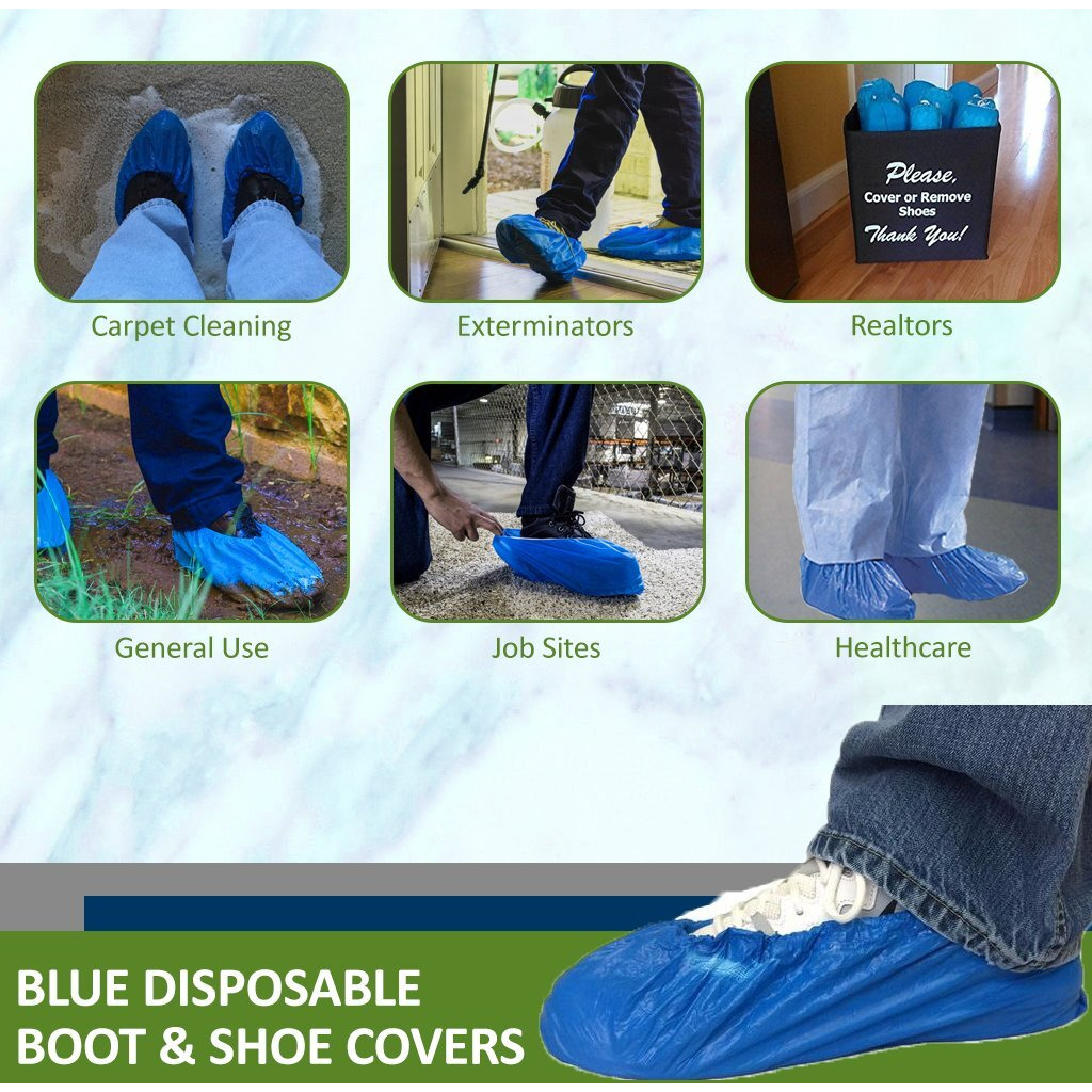 Cpe Blue Shoe & Boot Covers (.55 Mm)Xxl 100 Pk