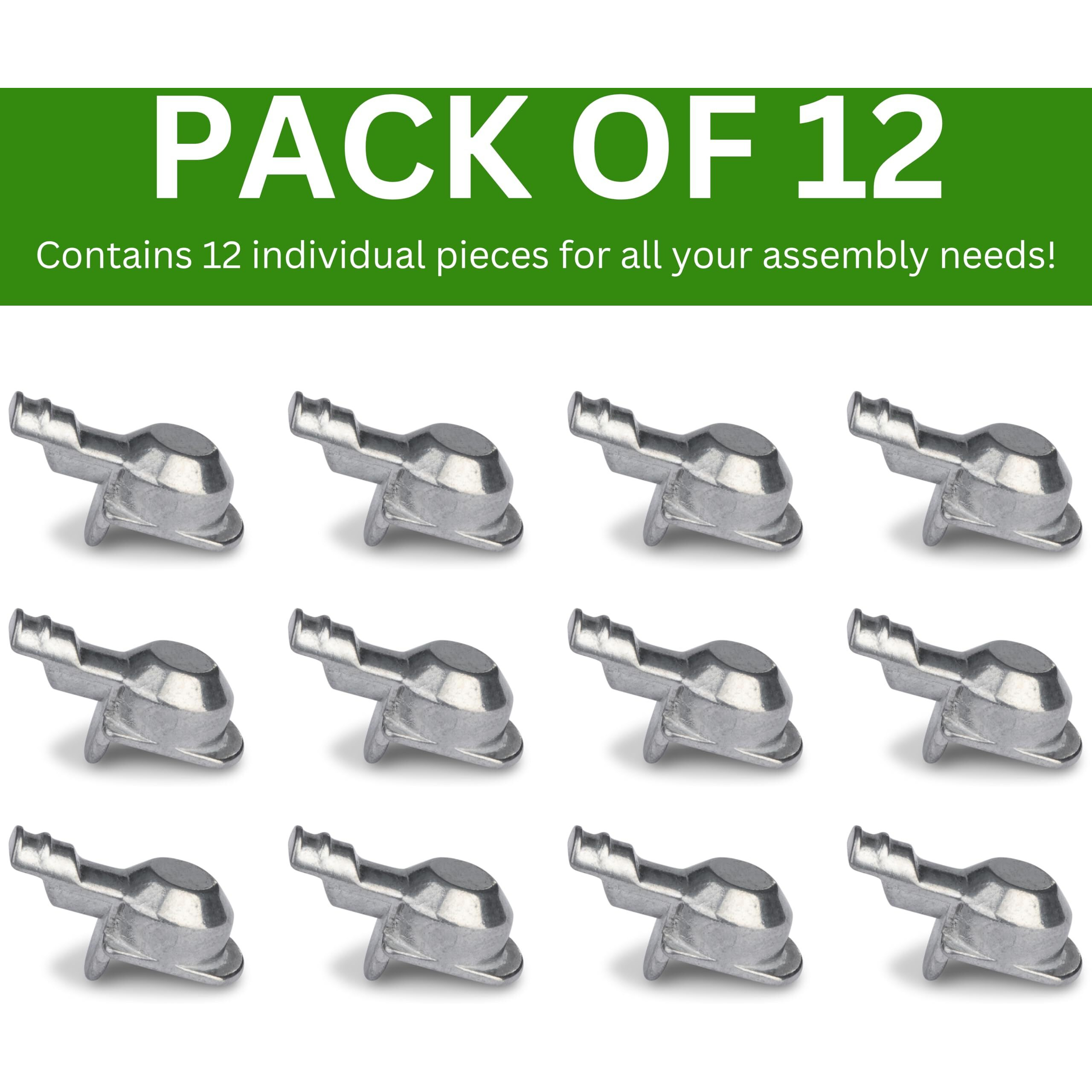 Spare Hardware Parts Old Billy Bookshelf Pins (Replacement For Ikea Part 121762) (Pack Of 12)
