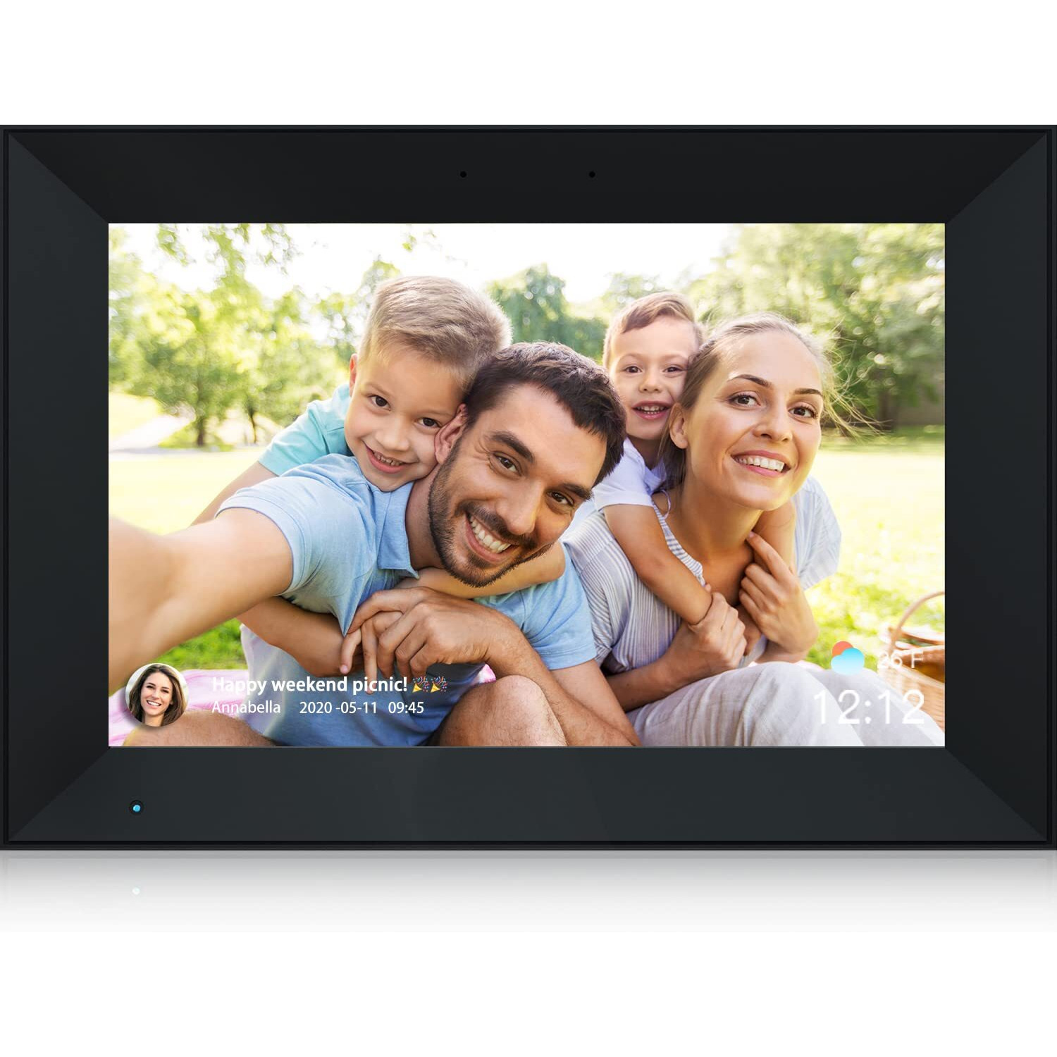 Digital Photo Frame 10.1 Inch Wifi Digital Picture Frame Ips Hd Touch Screen Smart Cloud Photo Frame With 32Gb Storage, Auto-Rotate, Easy Setup To Share Photos Or Videos Remotely Via Aimor App (Black)