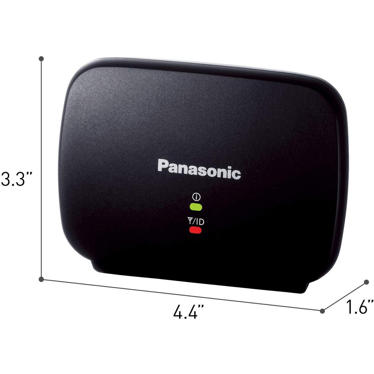 Panasonic Kx-Tga407B Range Extender For Dect 6.0 Plus Cordless Phone Systems Landline Telephone Black
