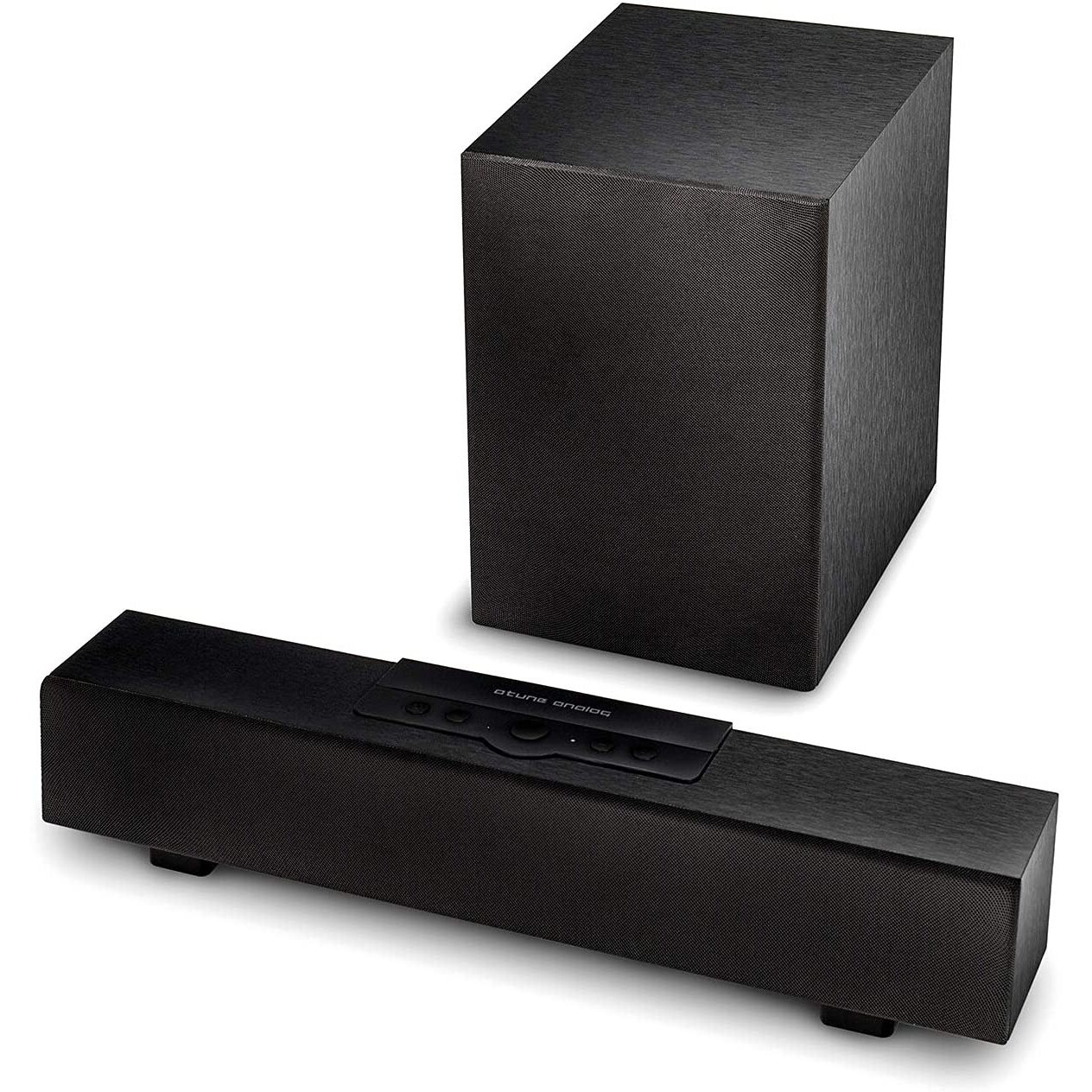 Atune Analog Tv Wired Wireless Sound Bar, Bluetooth 5.0 Soundbar With Wireless Subwoofer, Compatible With 2.1 Channel Dolby Digital - 16In