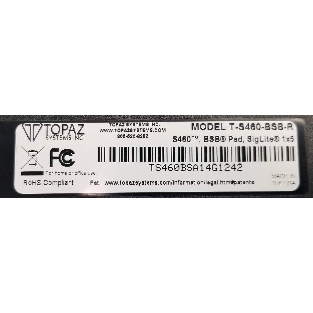Topaz Siglite T-S460-Bsb-R Signature Pad